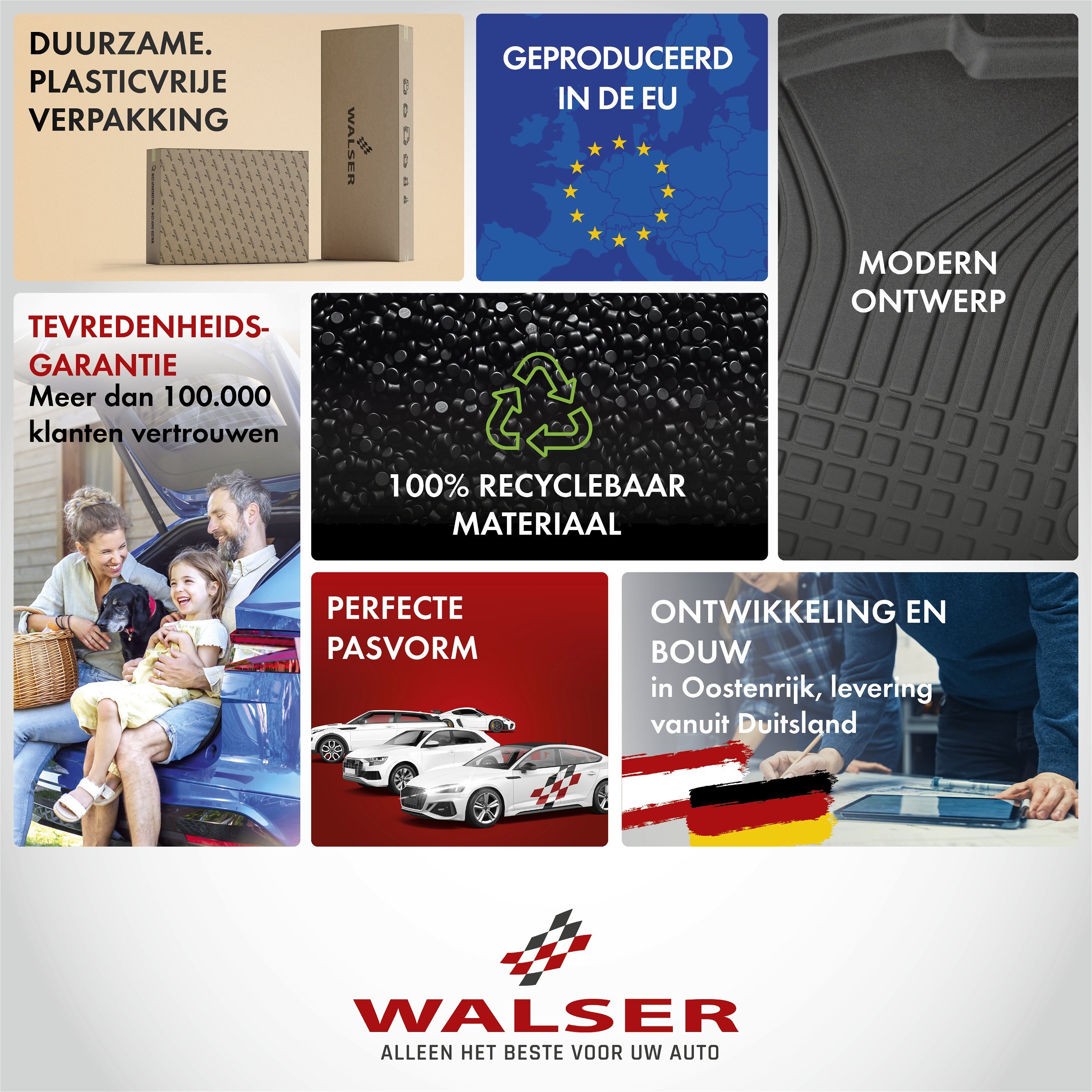 Premium rubberen matten Roadmaster voor VW Touran (5T1) 05/2015-Vandaag