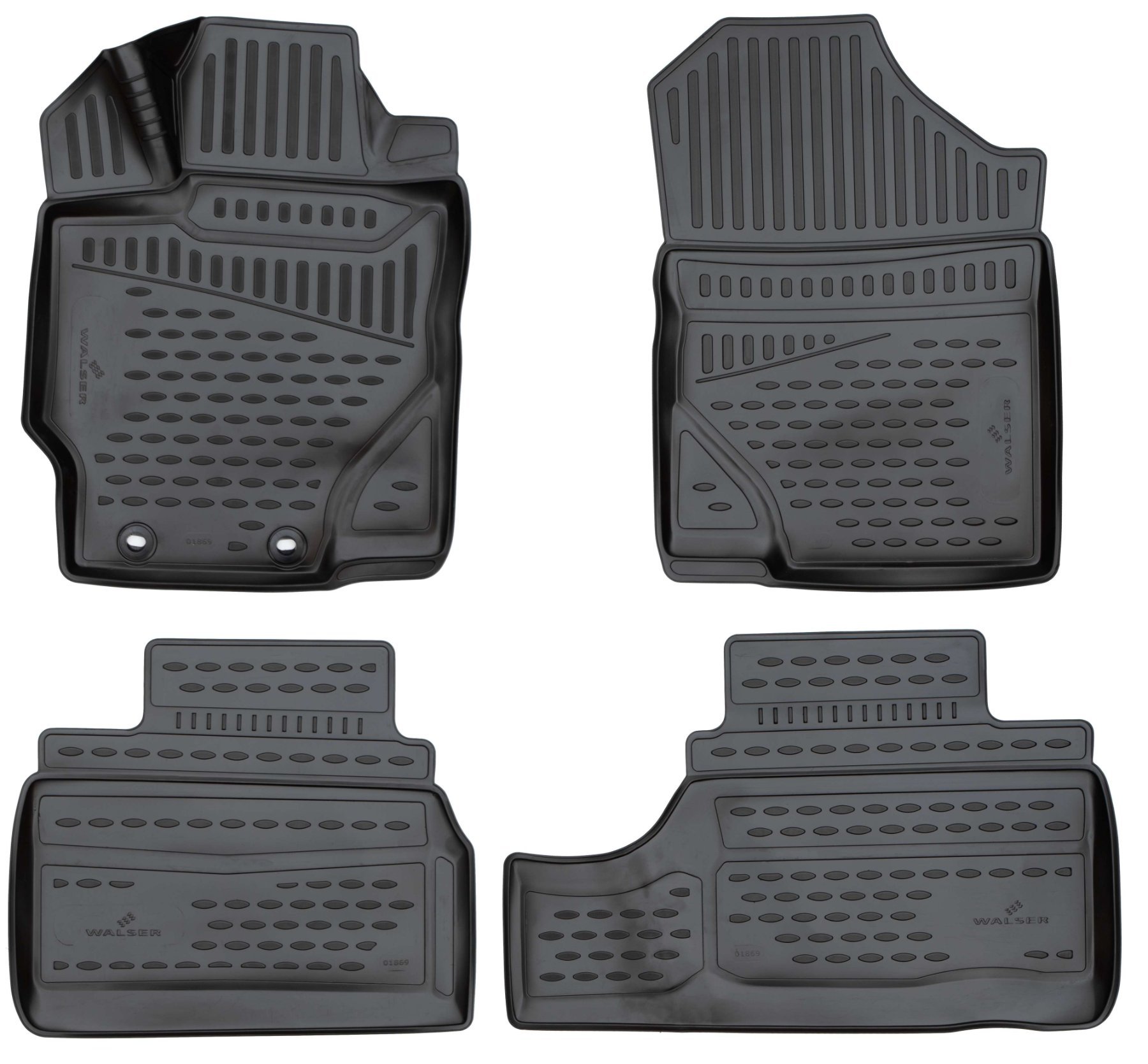 Tapis en caoutchouc XTR pour Toyota Yaris (P13) 12/2010-2020, aussi Hybrid