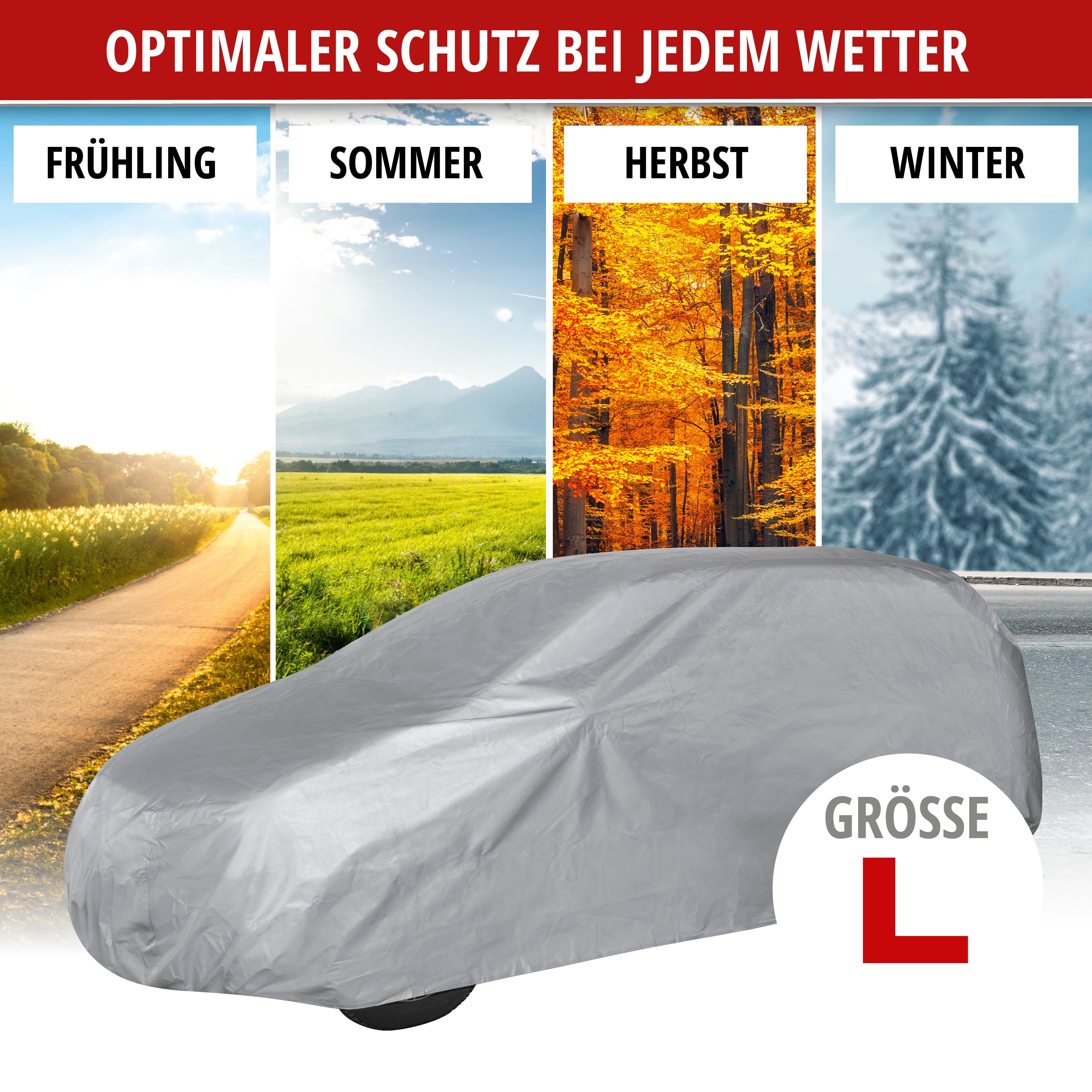 Autoplane All Weather Light, SUV-Abdeckplane Größe L, hellgrau