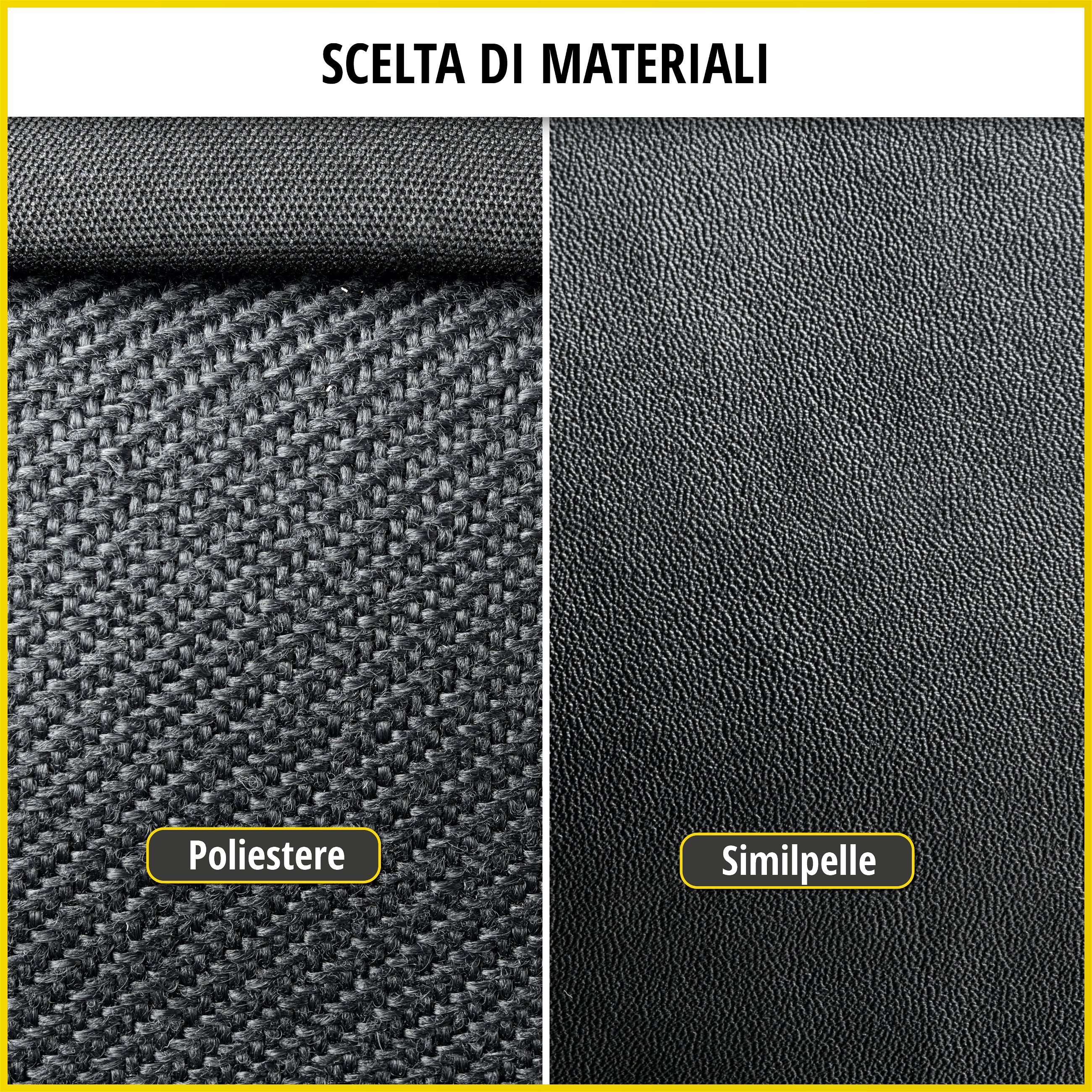 Transporter Coprisedili in similpelle per VW T5, doppia panca anteriore pieghevole