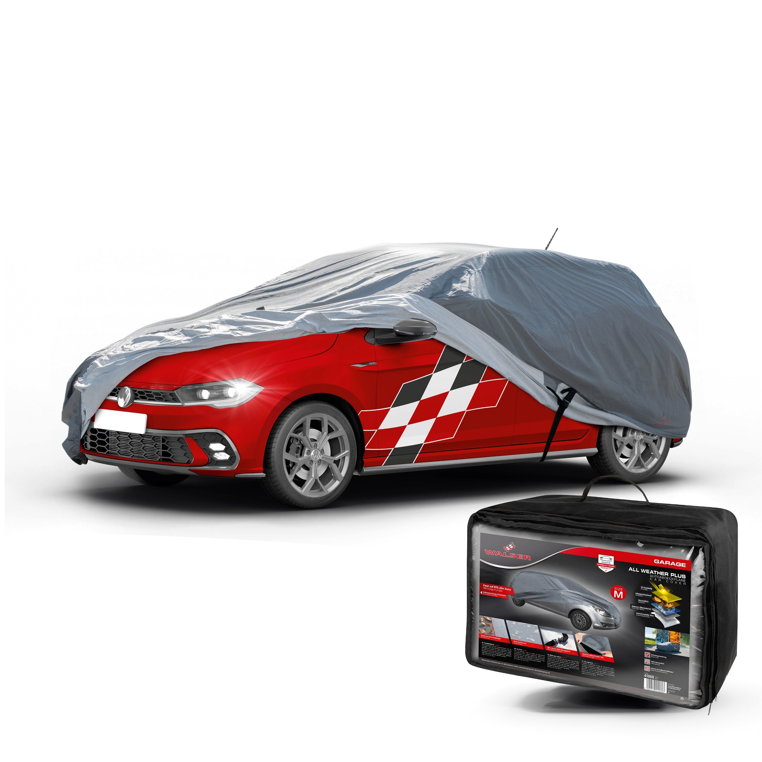 Bâche pour voiture All Weather Plus taille M gris