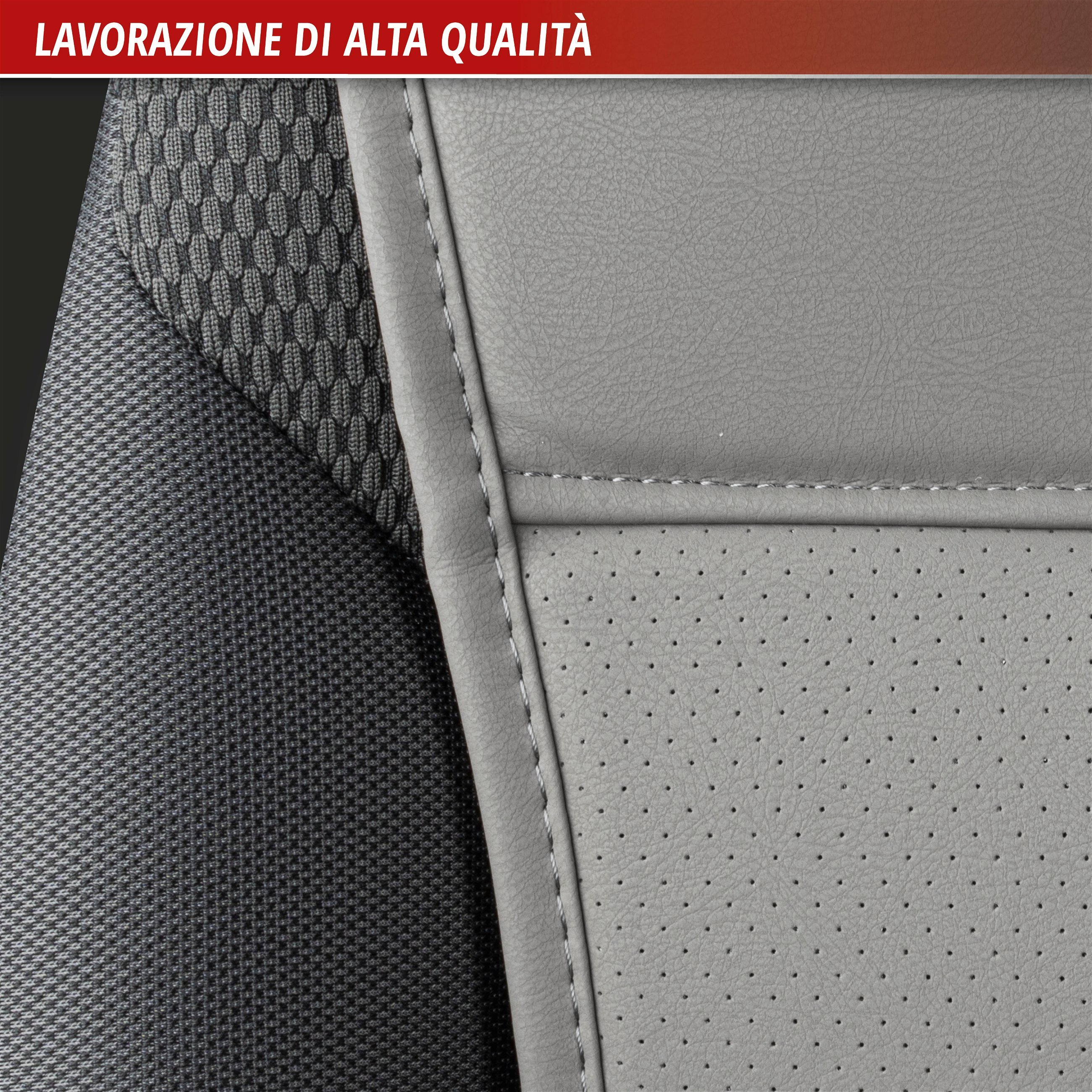 Coprisedili per auto Lewis grigio