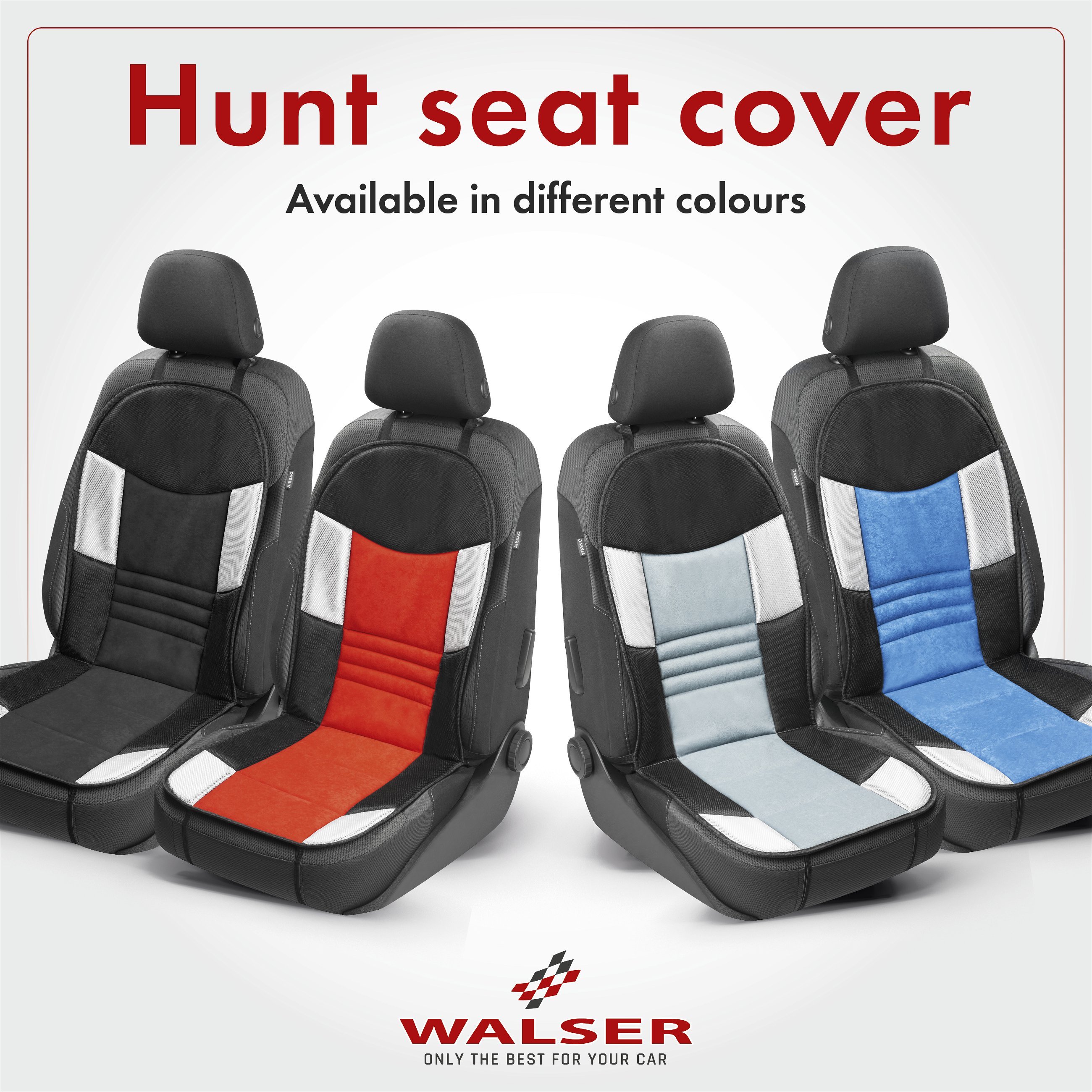 Car Seat cover Hunt silver