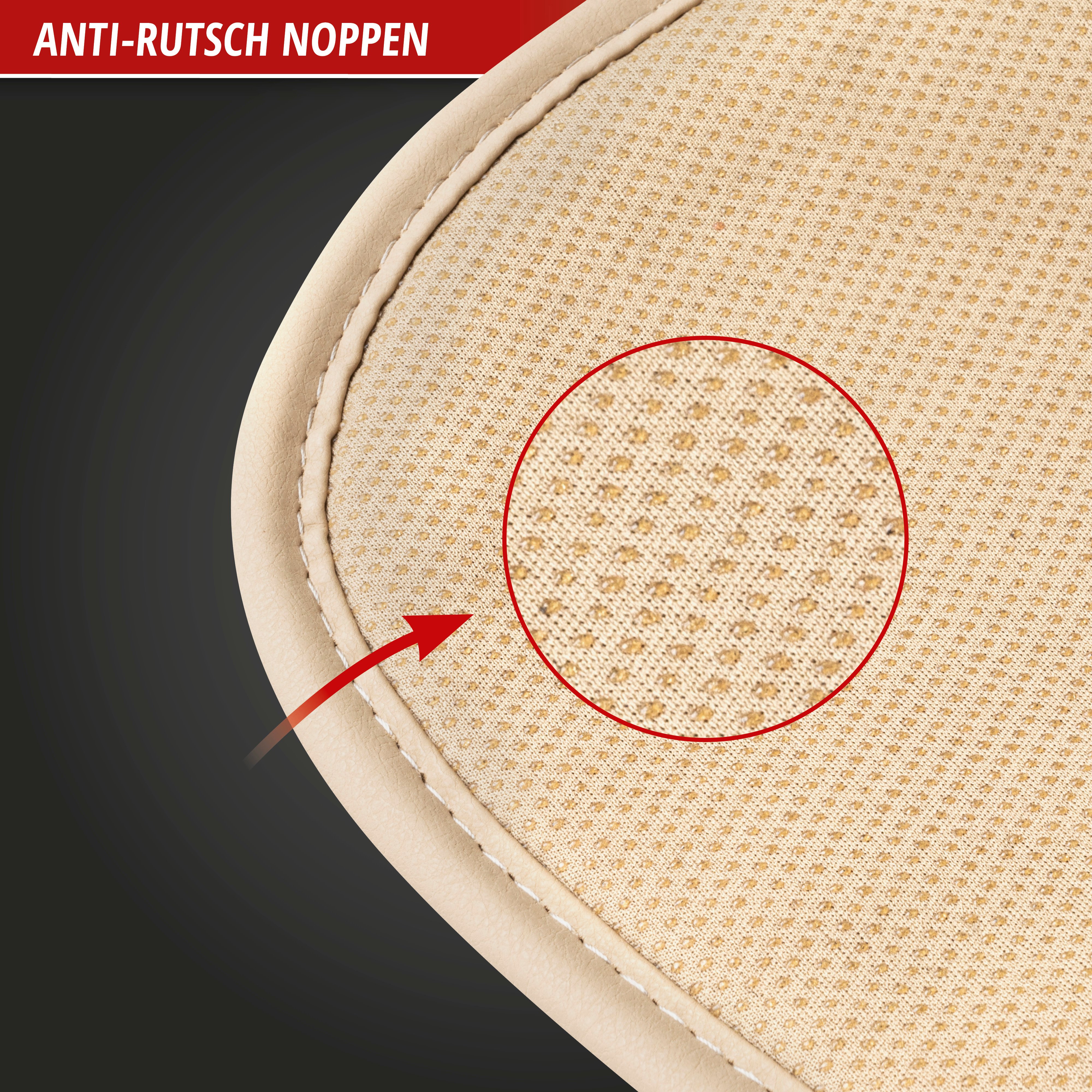 PKW Sitzauflage Lewis, Auto-Sitzaufleger beige