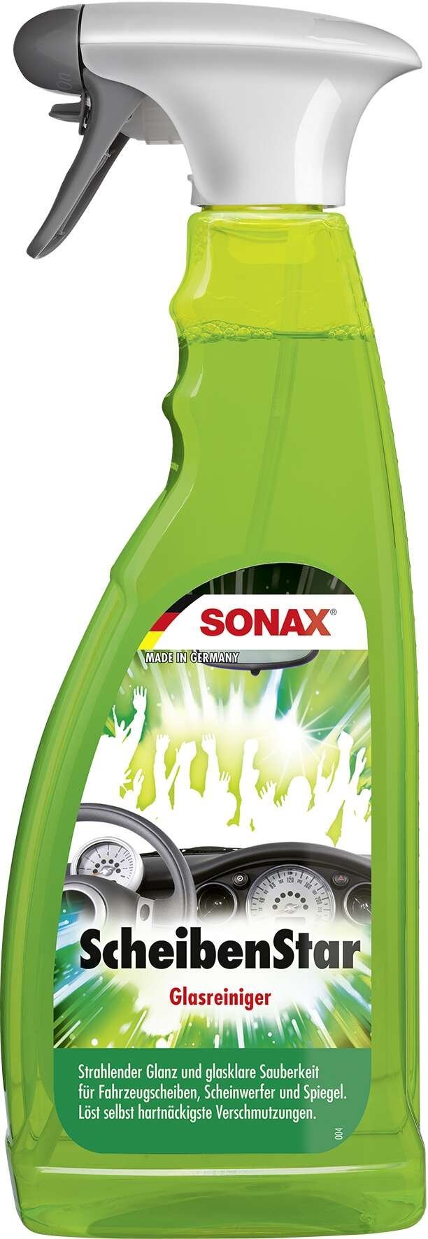 SONAX ScheibenStar PET flacone spray 750 ml detergente per vetri