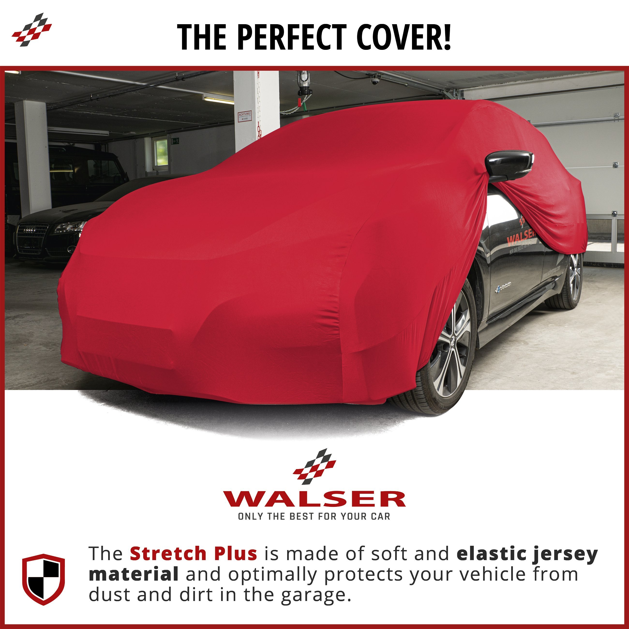 Car cover Indoor Stretch Plus SUV size XL red