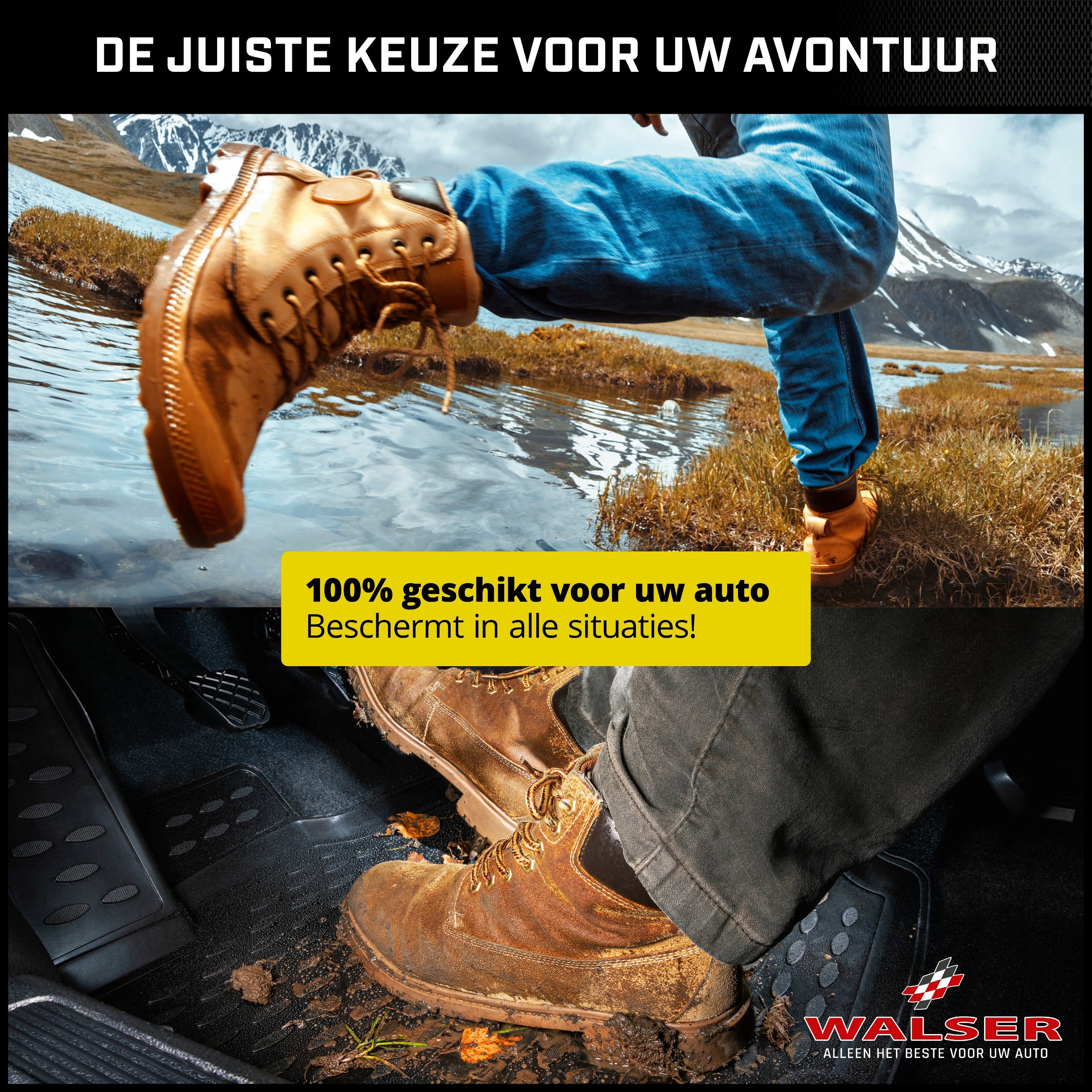 Rubberen Voetmatten XTR geschikt voor Opel Adam (M13) 10/2012-02/2019