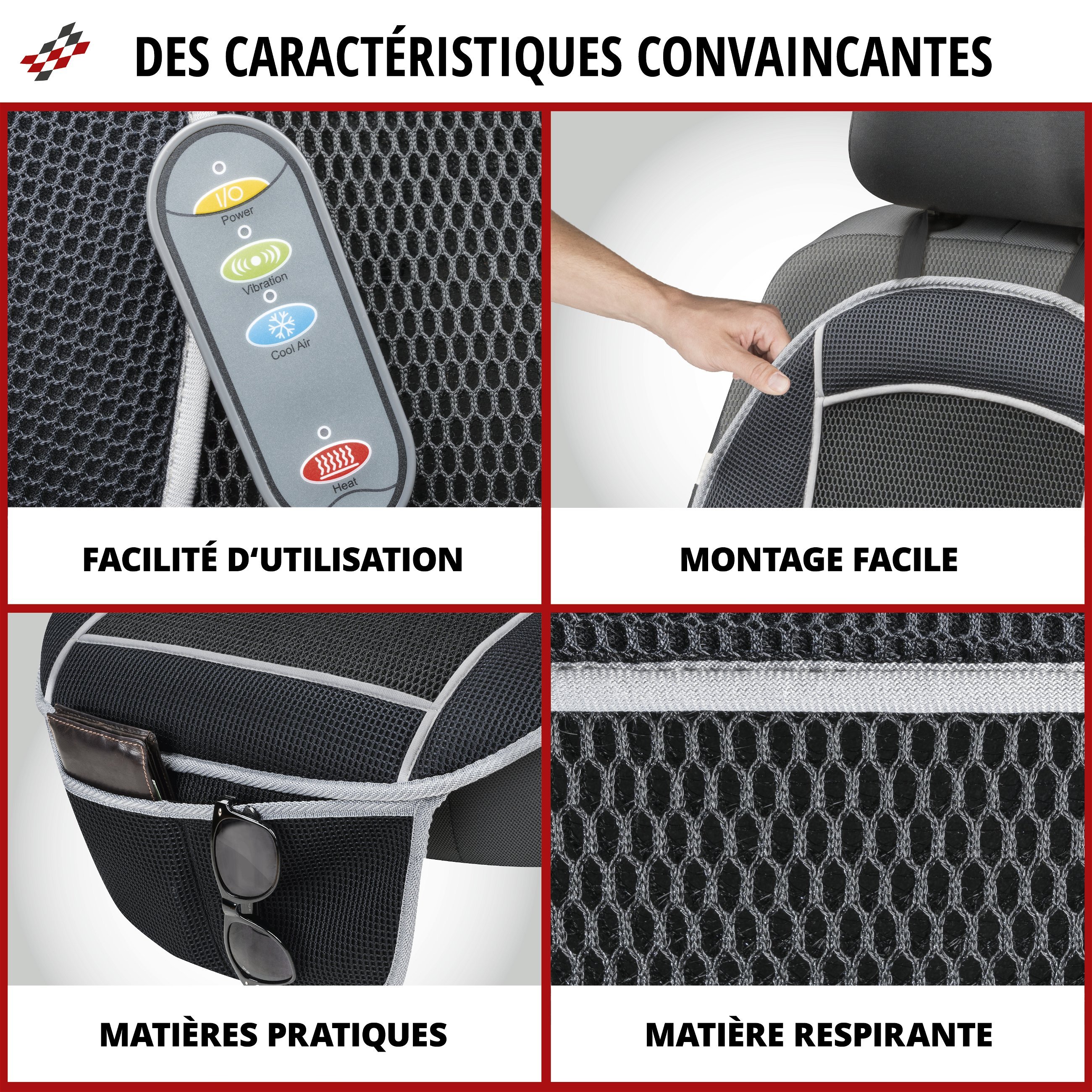 Coussin chauffant pour voiture - Équipement auto