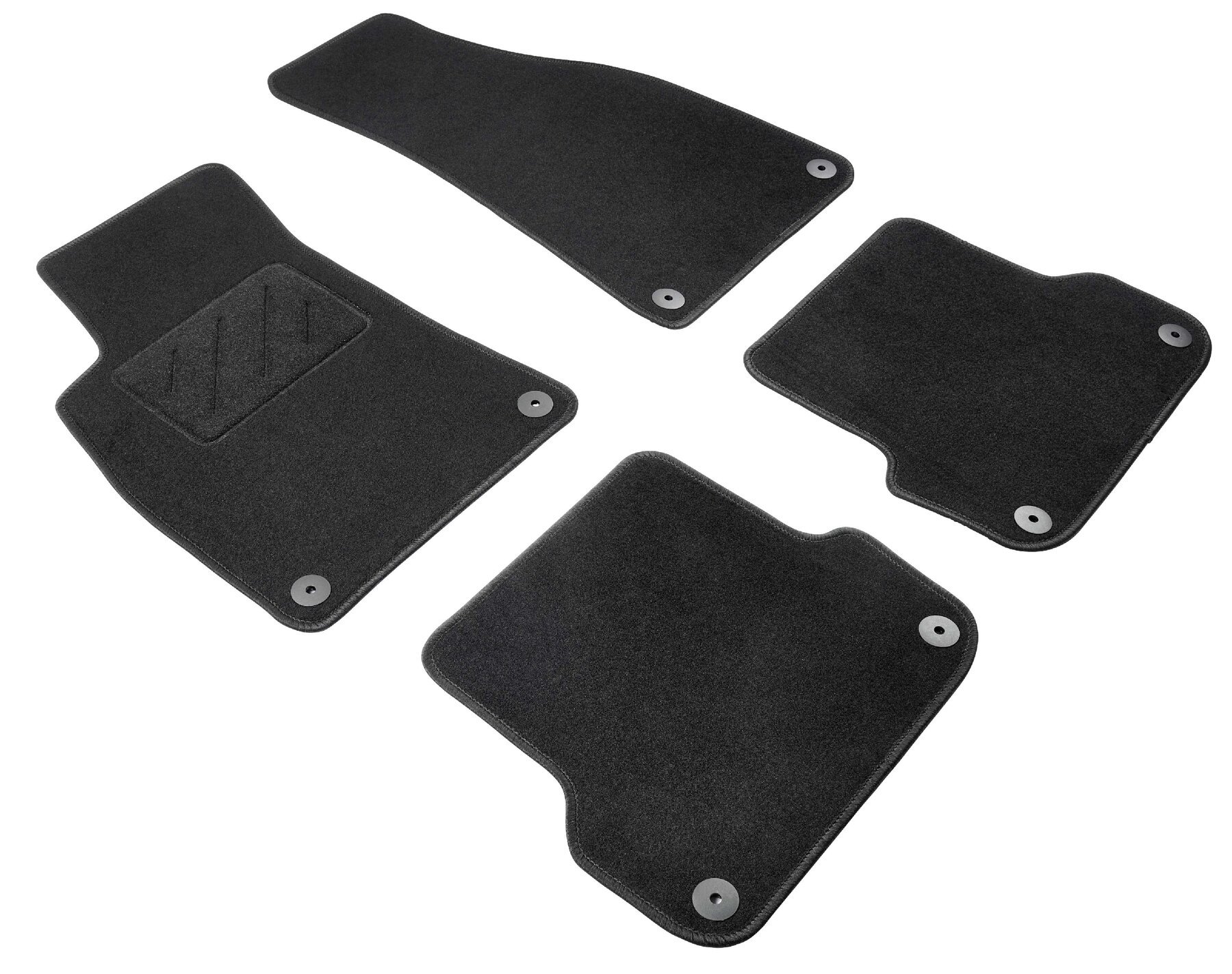 Naaldvilt Velours voetmatten geschikt voor Audi A4 B6/B6 Avant 2000-12/2005, Audi A4 B7/B7 Avant 11/2004-06/2008