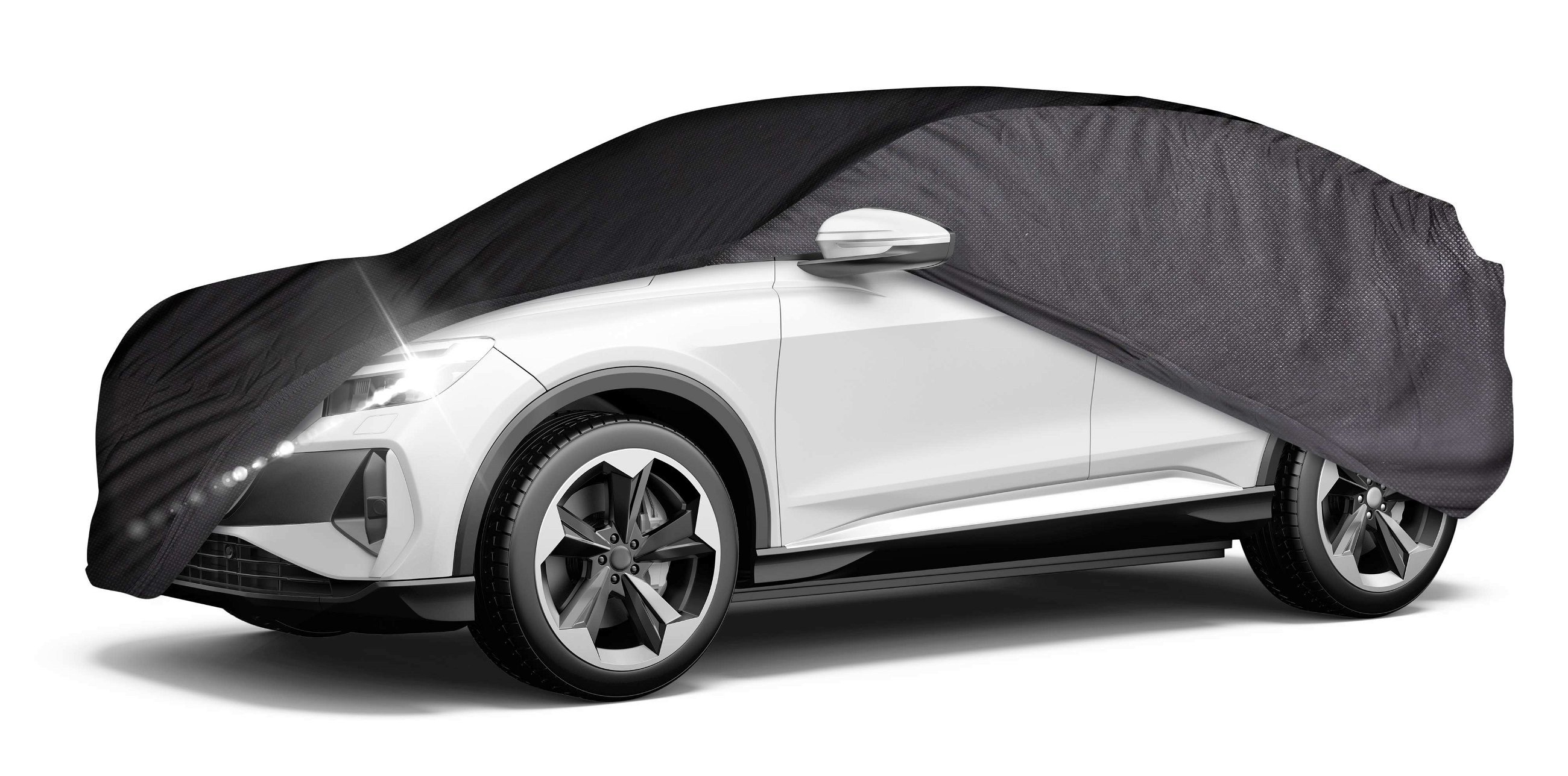 Bâche pour voiture Indoor Fleece SUV taille XL gris/noir Bâches pour