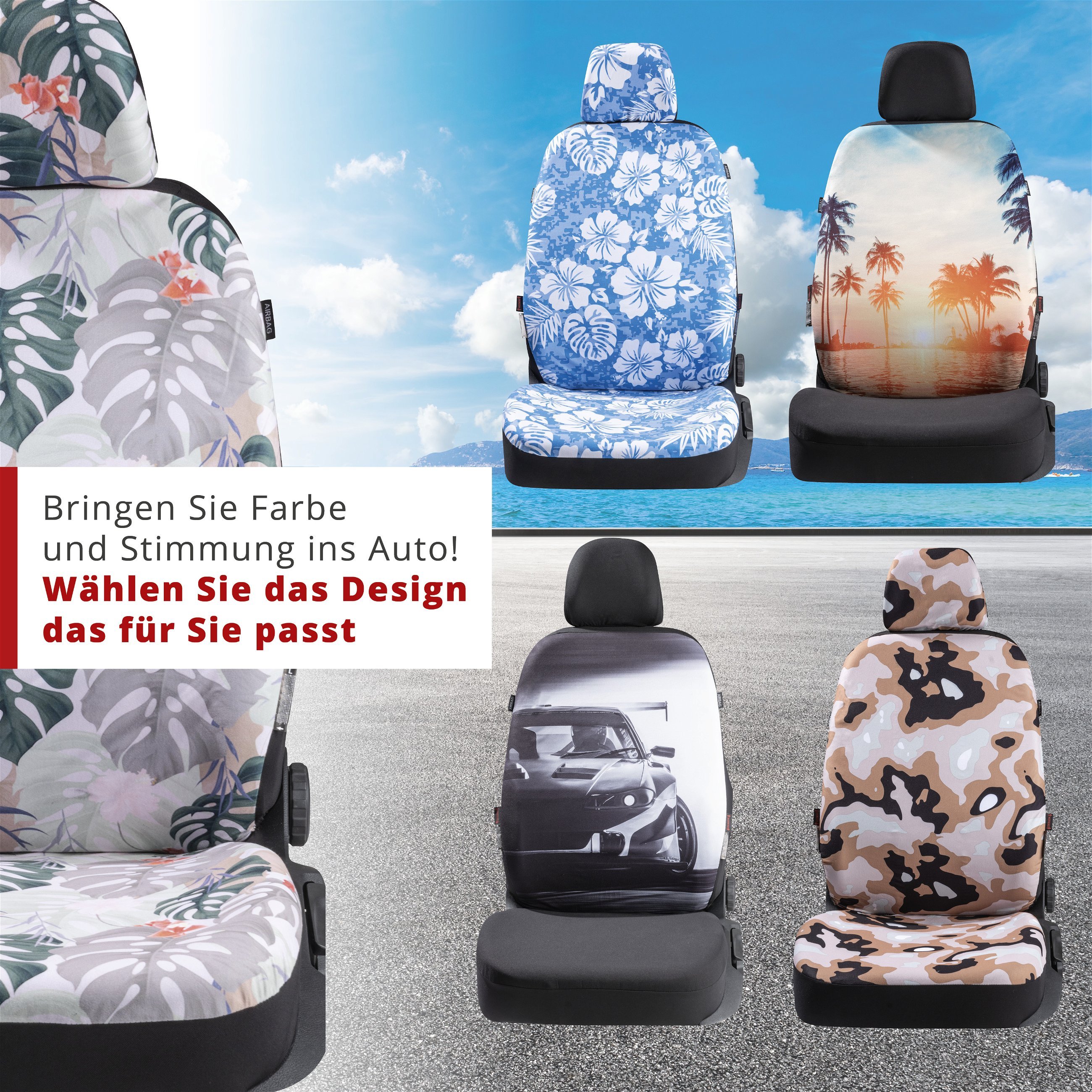 Autositzbezüge Komplettes Set, Autositzbezüge für Fahrzeug, Autozubehör für  Frauen, Sitzbezüge für Auto, Boho-Autozubehör, niedliches Autodekor -  .de