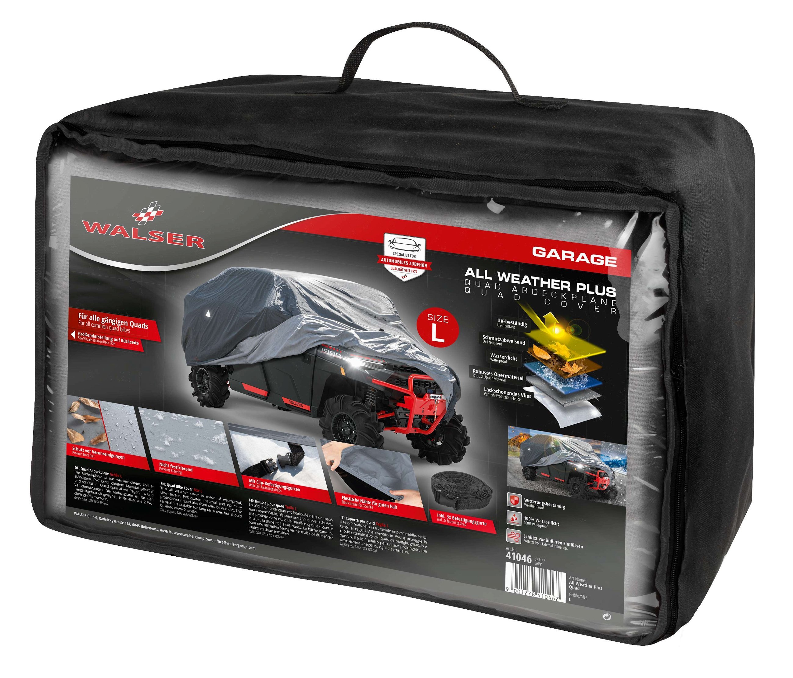 Quad Cover All Weather Plus, Cover for Off-Road Vehicles size L grey