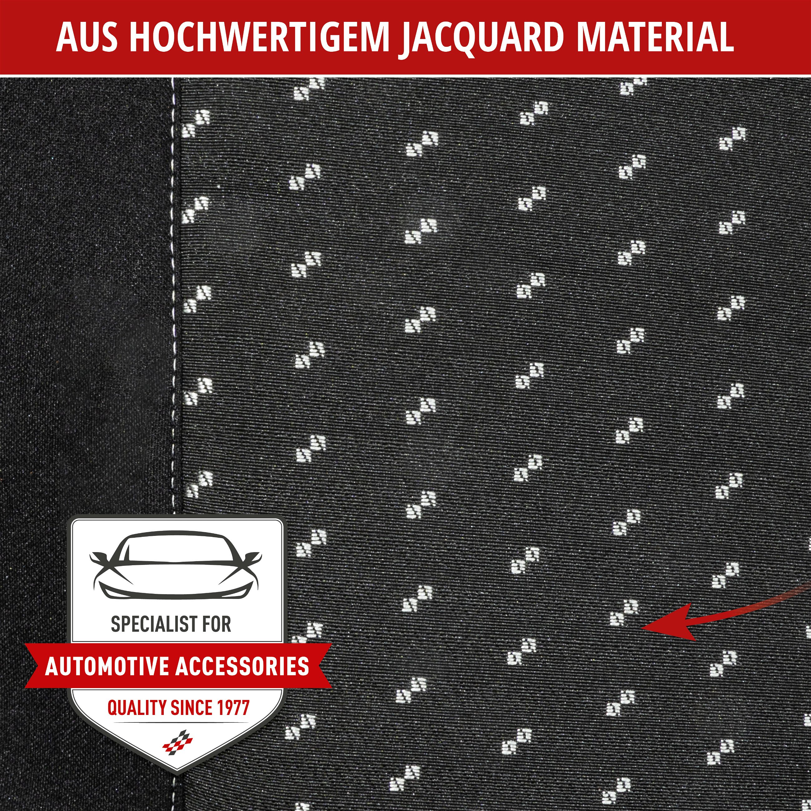 Autositzbezug Premium DotSpot, PKW-Schonbezüge für 2 Vordersitze grau/schwarz