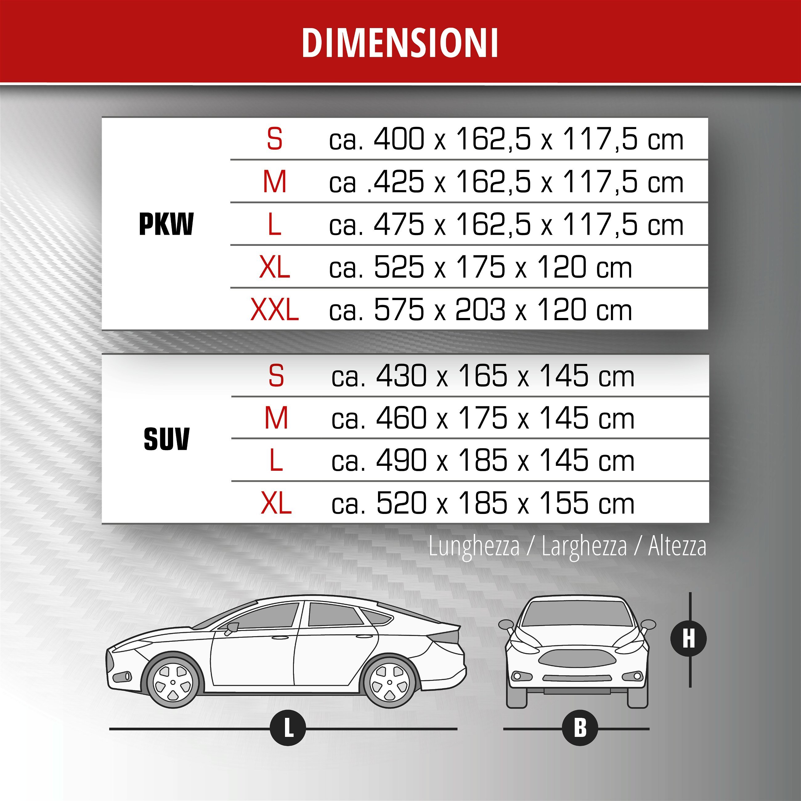 Telo Copriauto antigrandine Perma Protect misura S