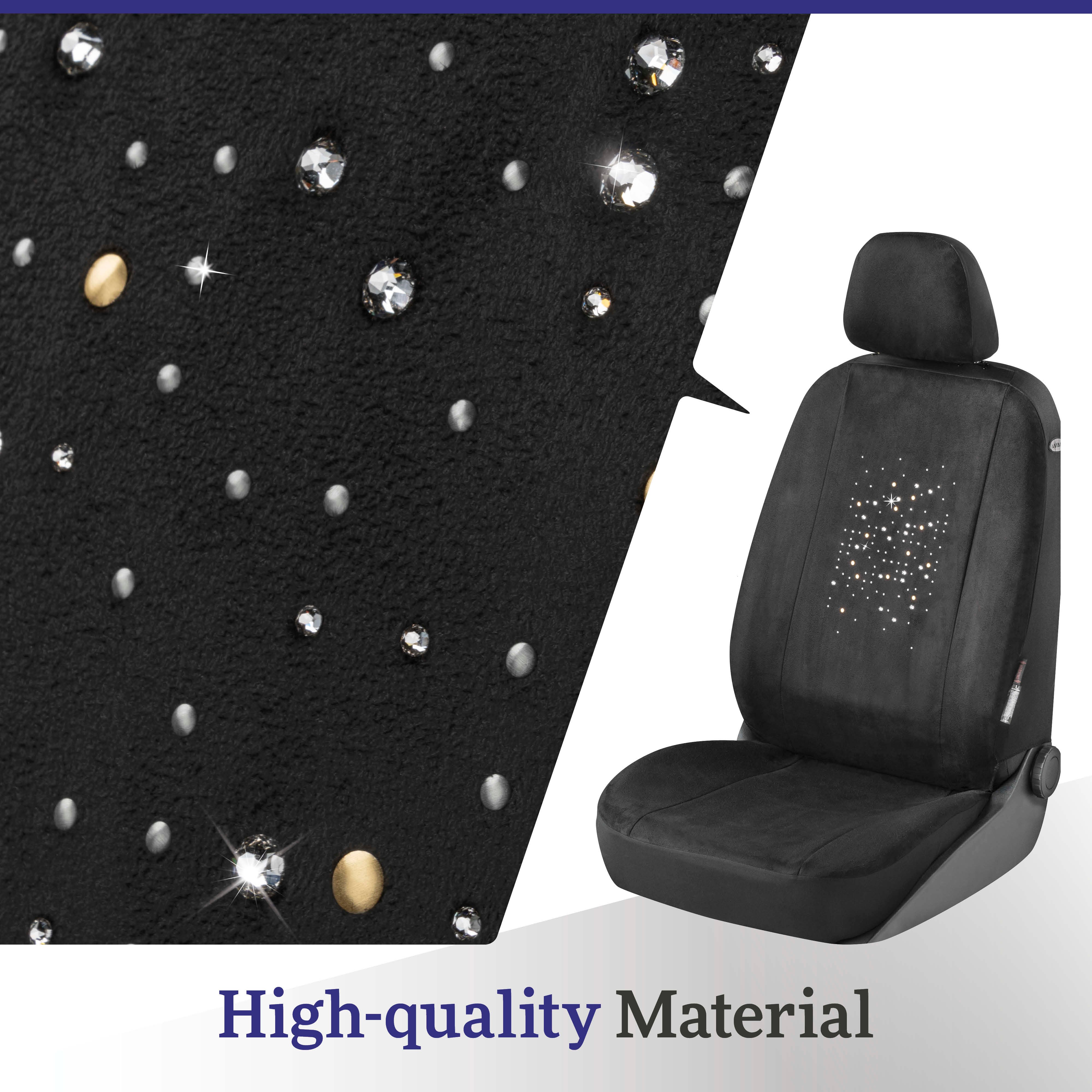 Car Seat cover Angelina decorated with Swarovski® crystals for a front seat