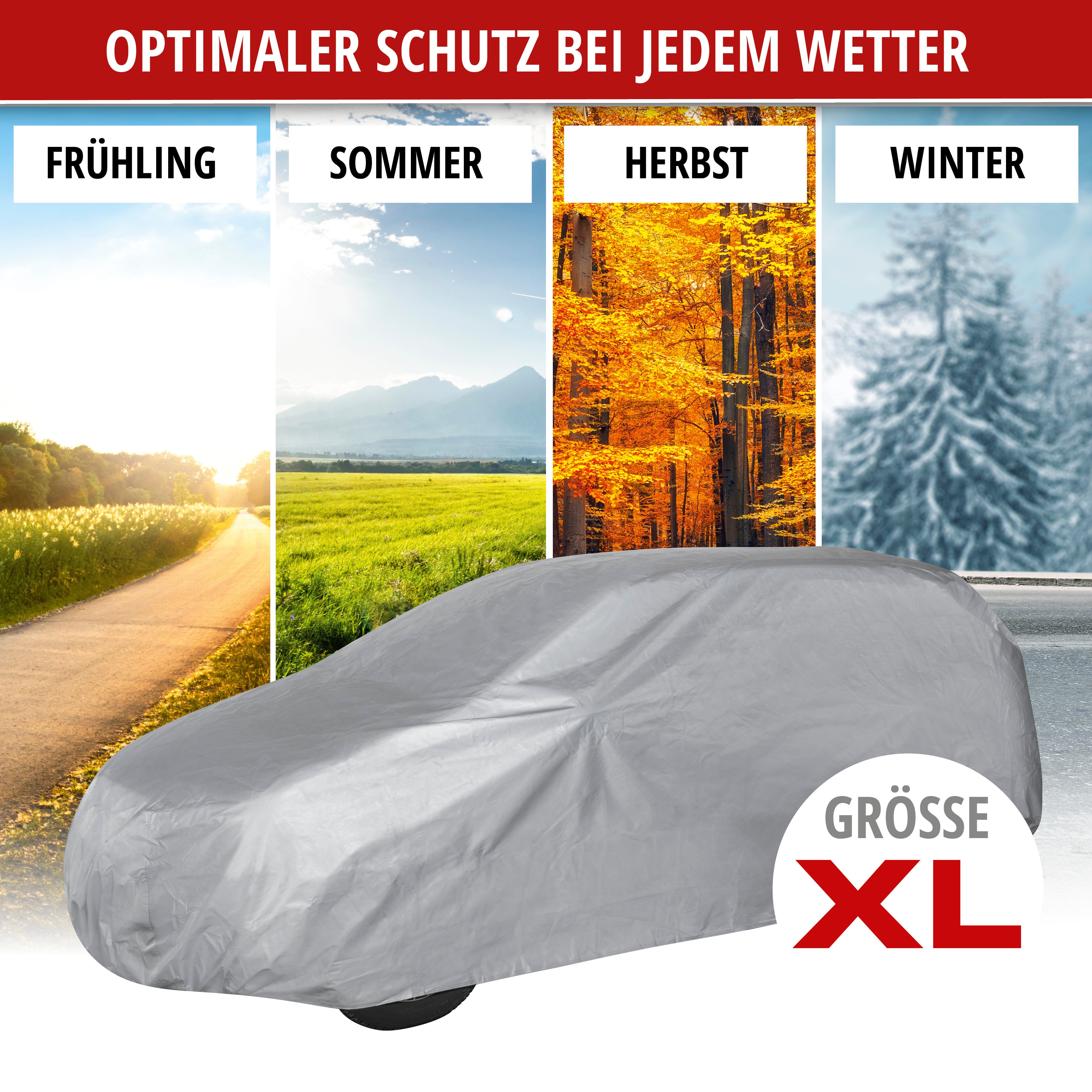 Autoplane All Weather Light, SUV-Abdeckplane Größe XL, hellgrau