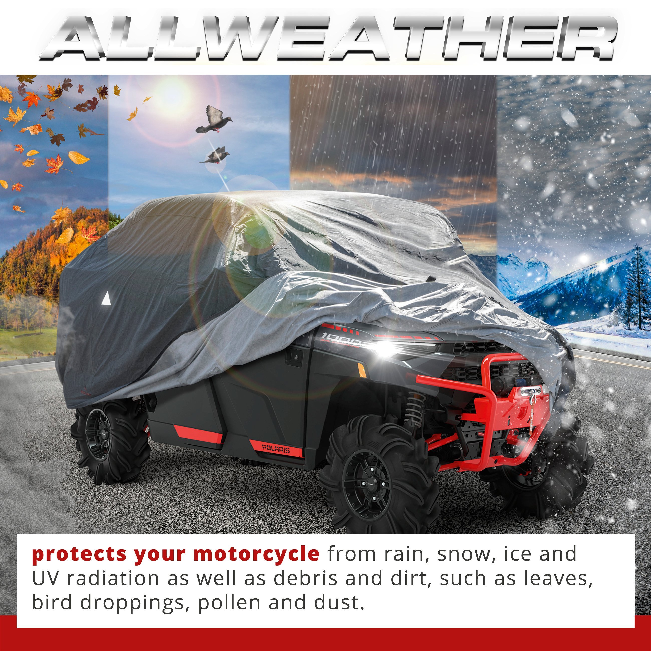 Quad Cover All Weather Plus, Cover for Off-Road Vehicles size L black