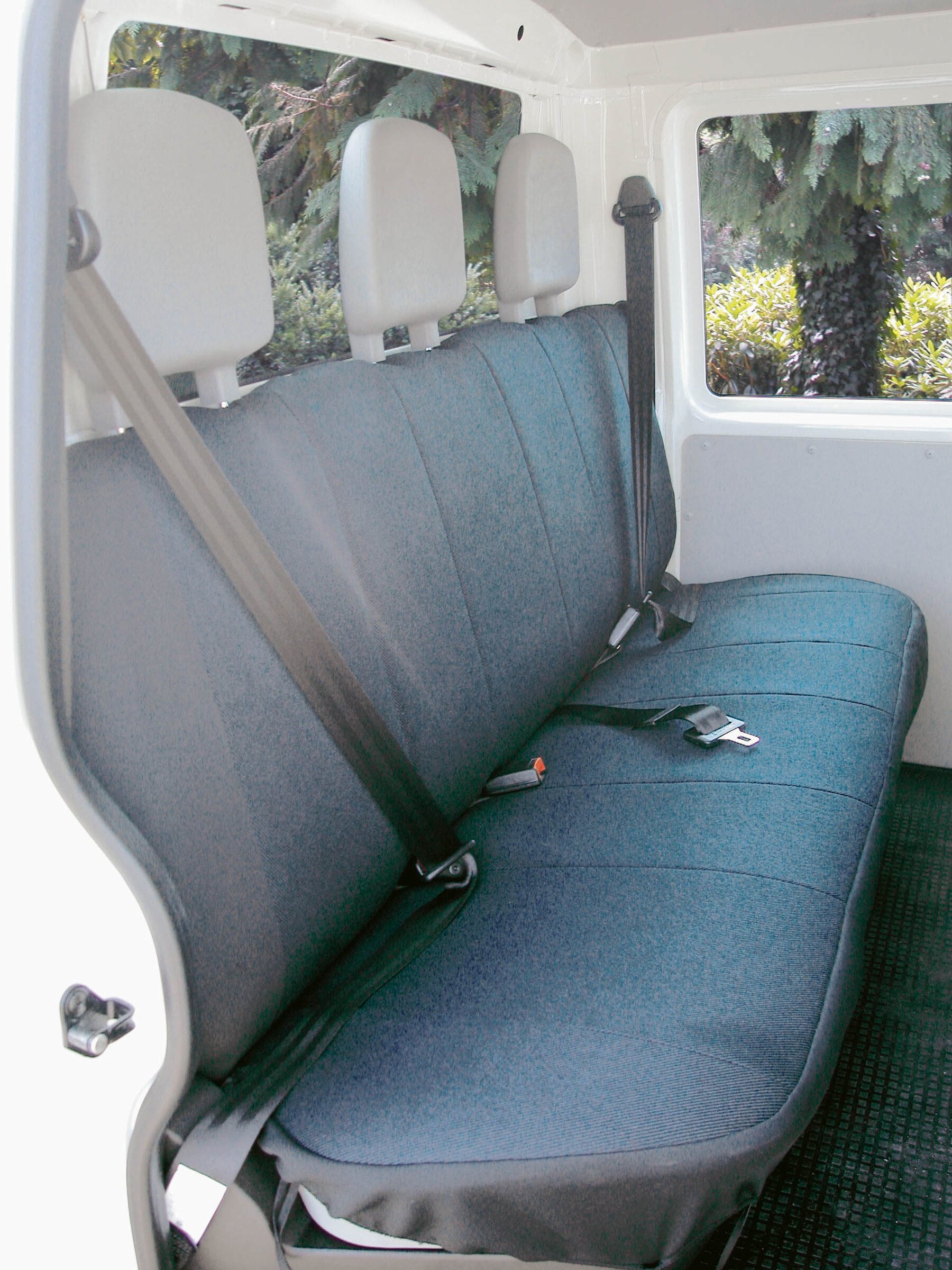 Passform Sitzbezug aus Stoff kompatibel mit VW T4, 3er Bank