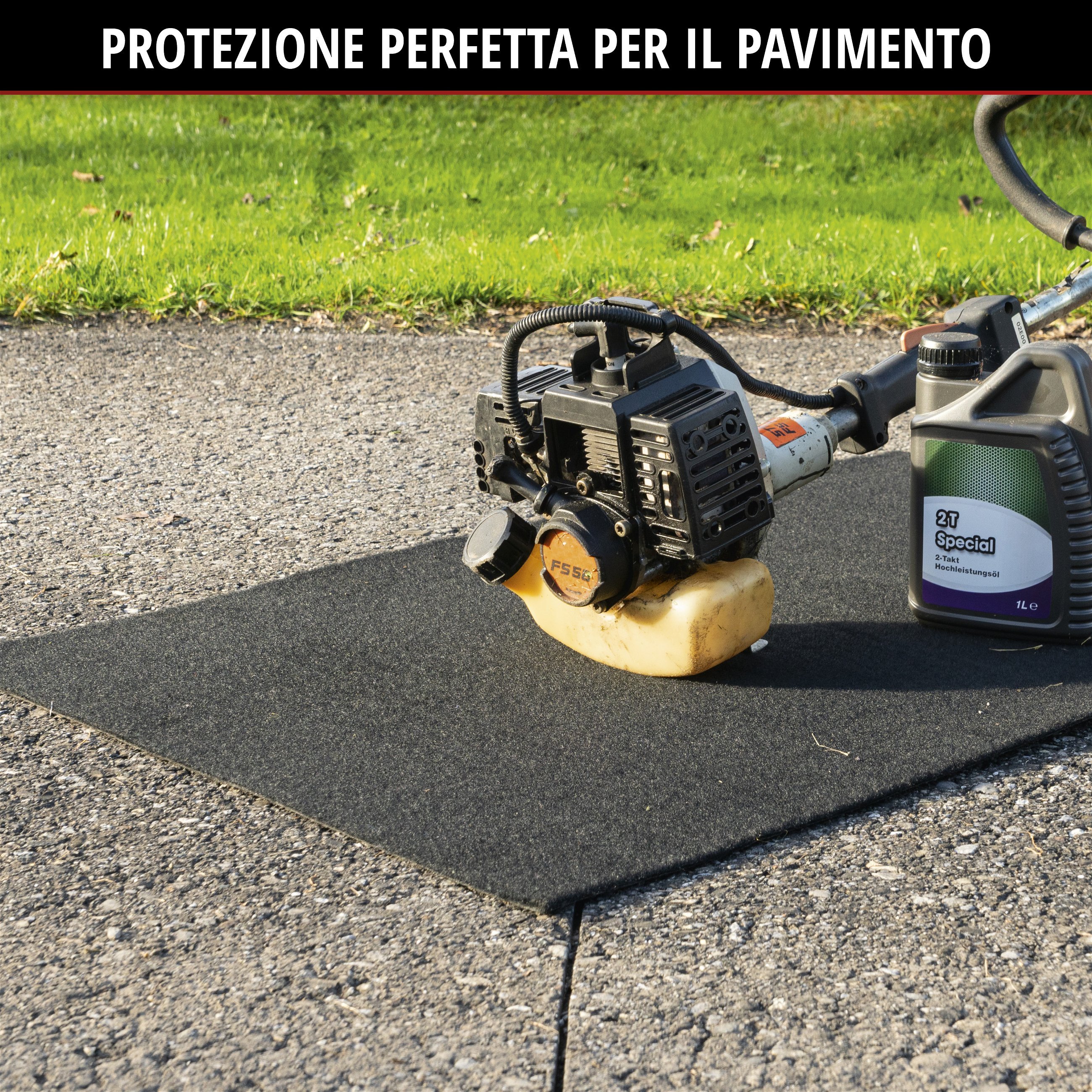 Tappetino per la raccolta dell'olio Clean Max 60x90 cm nero