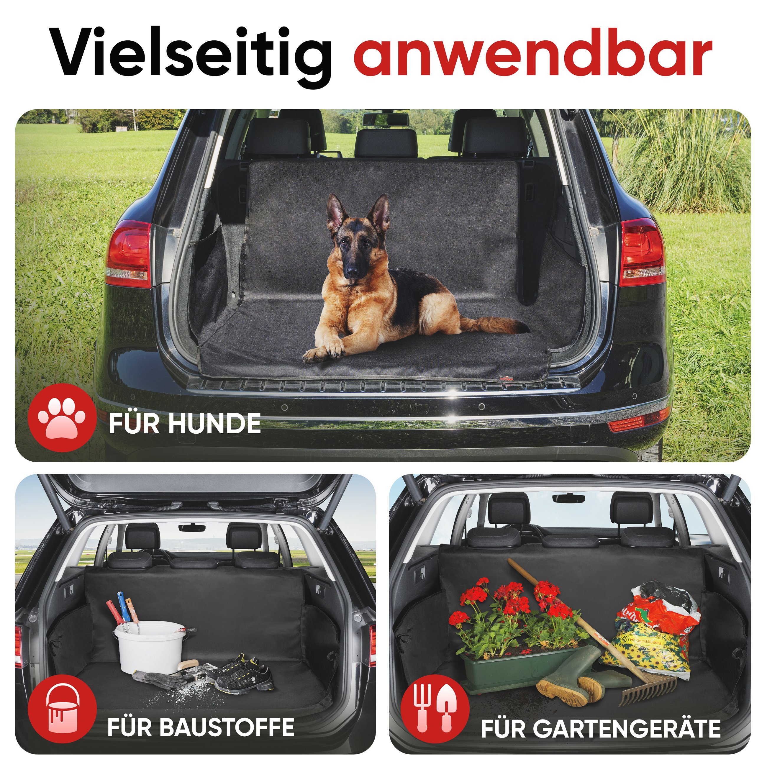 Hund Auto Kofferraumabdeckung Kofferraumabdeckung für Autos Anti