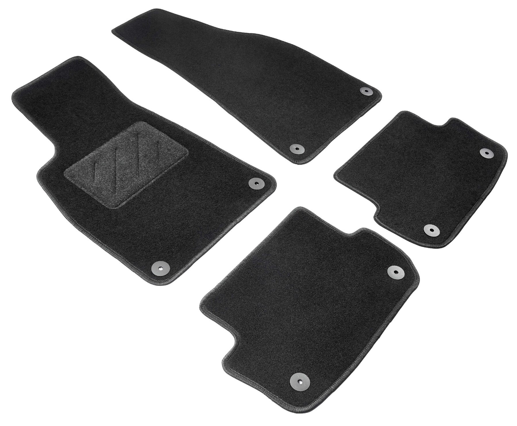 Naaldvilt Velours voetmatten geschikt voor Audi A4 B6/B7 Cabriolet 01/2002-12/2006