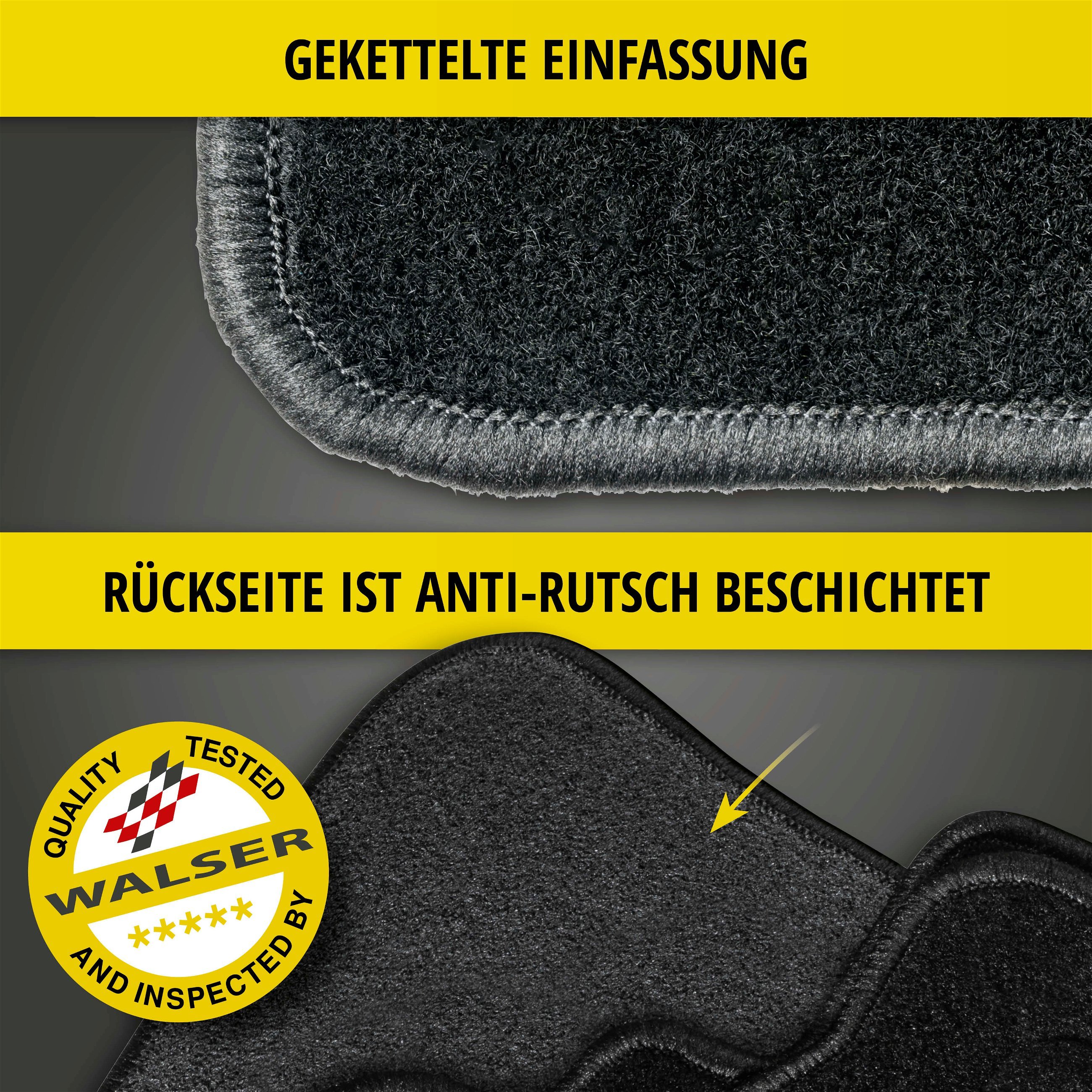 Fußmatten für Honda Civic VIII Hatchback 09/2005-Heute, 3-Türer klein, Fußmatten für Civic Type R, Fußmatten für Honda Civic, Fußmatten für  Honda, Fußmatten nach Autotyp filtern, Textil Fußmatten