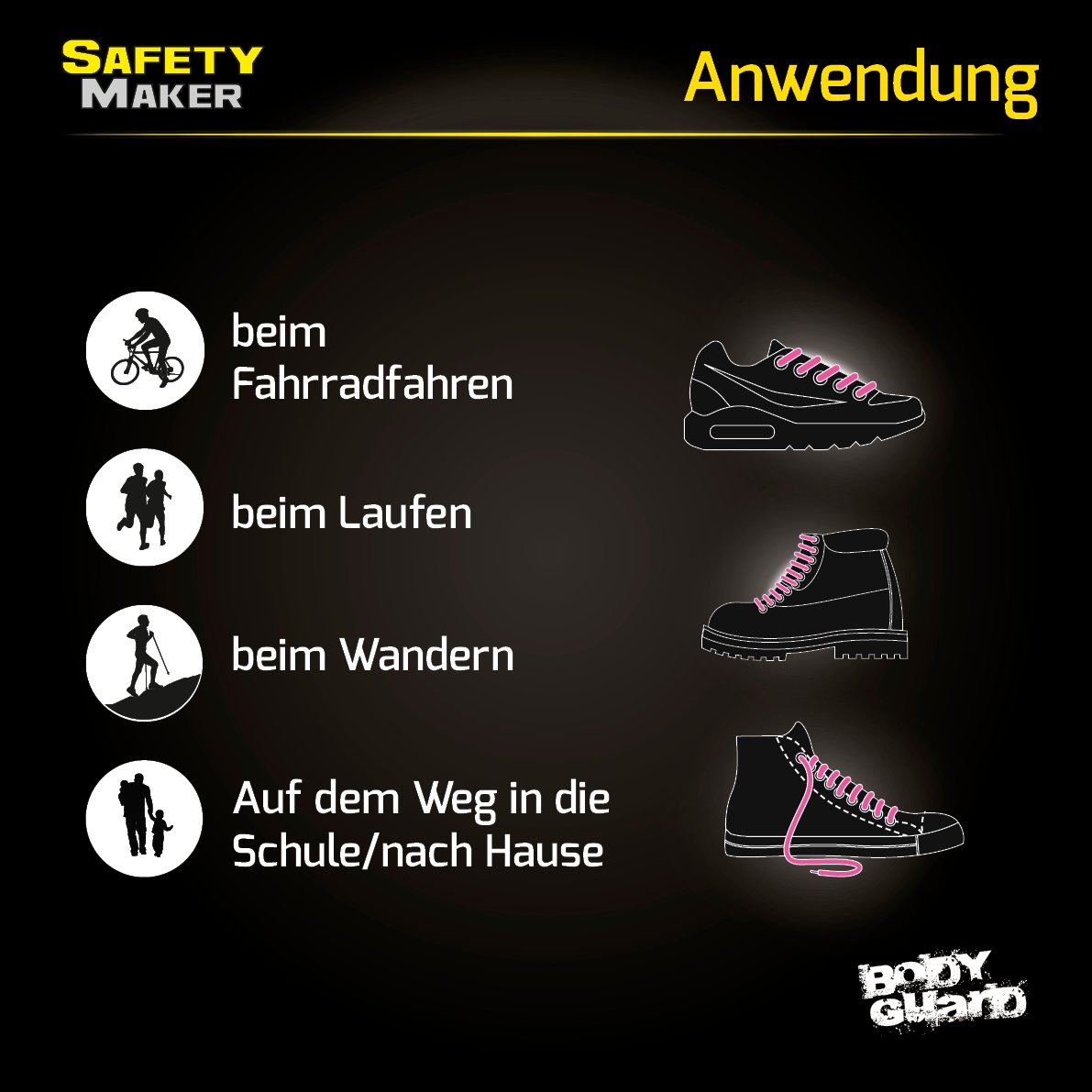 Schnürsenkel pink