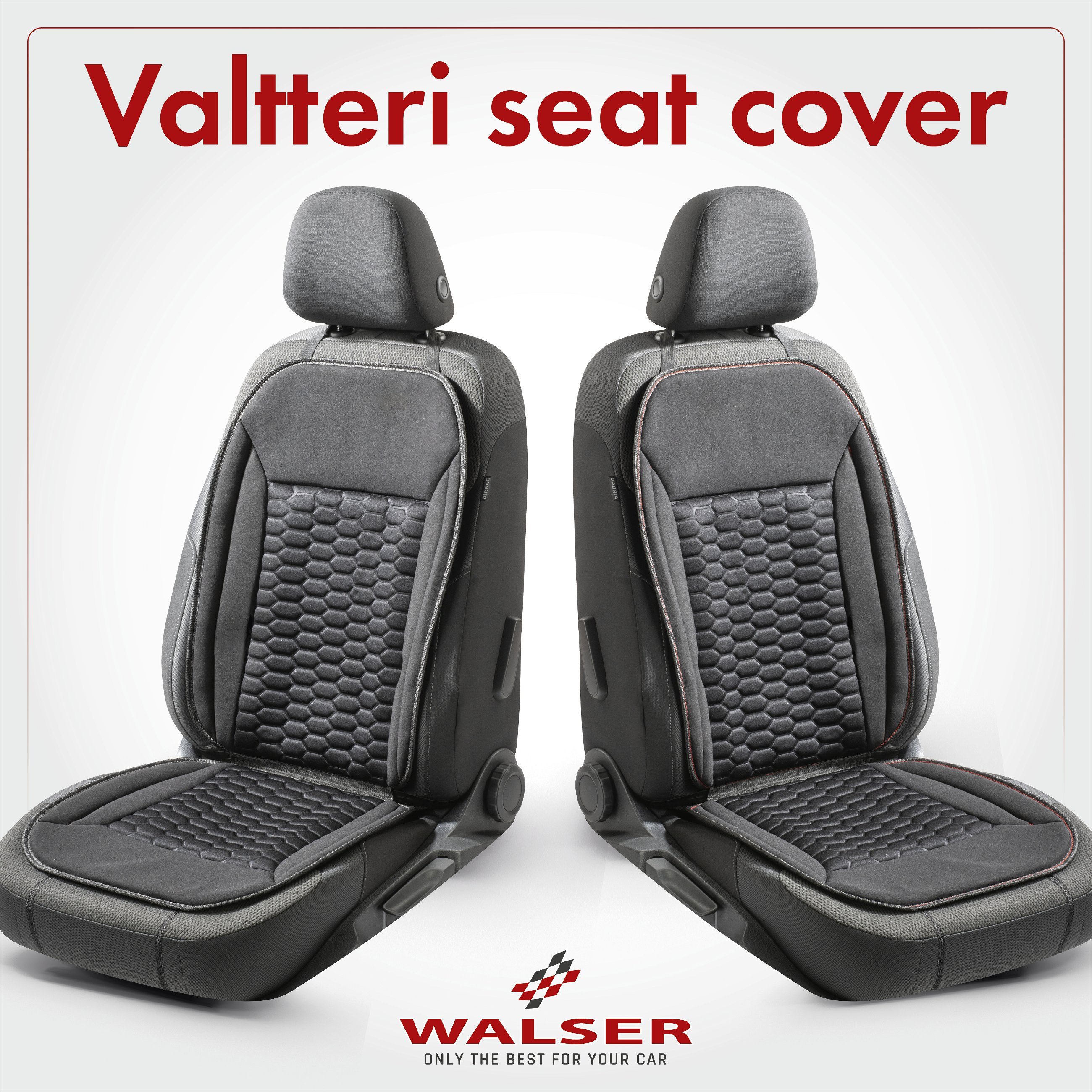 Car Seat cover Valtteri black/grey