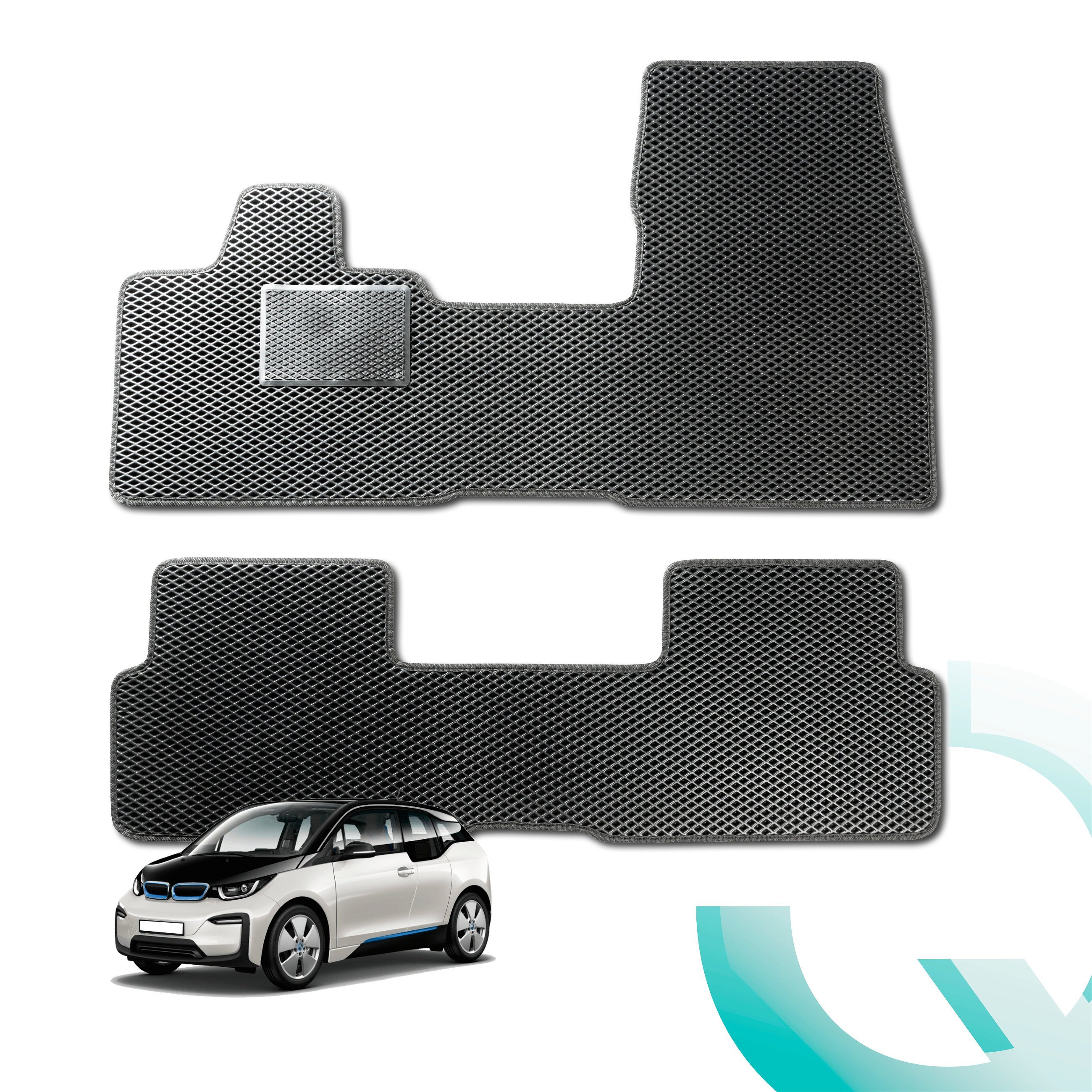 Tapis en caoutchouc Qlean Mats pour BMW X5 (F15, F85) 08/2013-07/2018