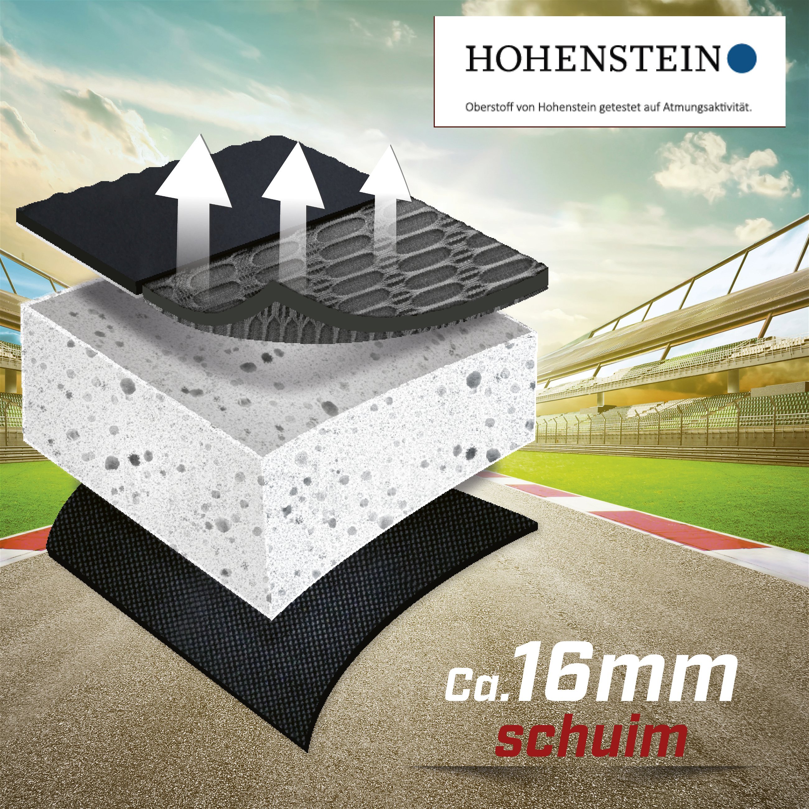 Autostoelhoes, bekleding S-Race in zwart