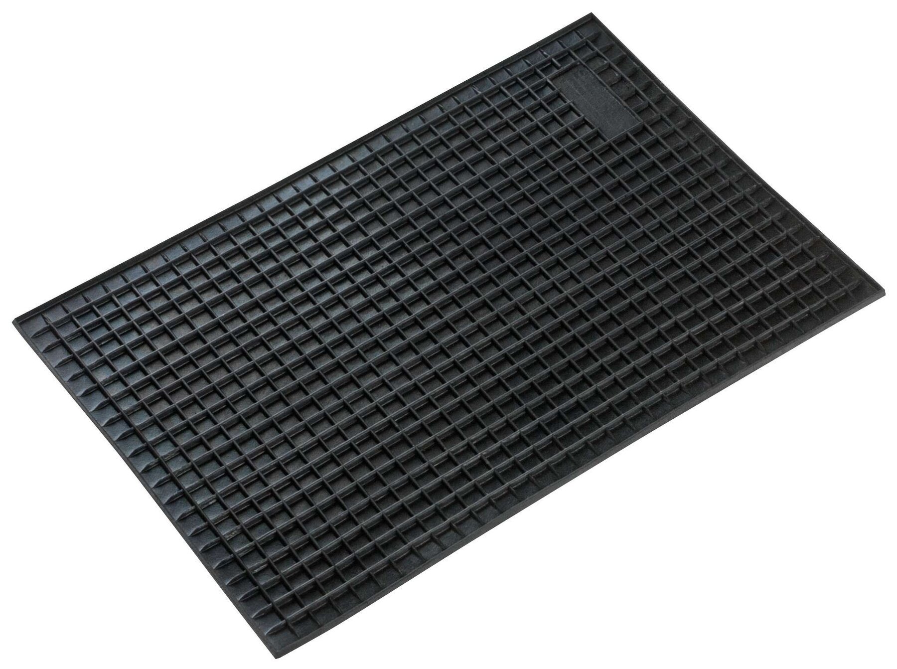 Rubber mats rectangle ca. 42x28 cm black