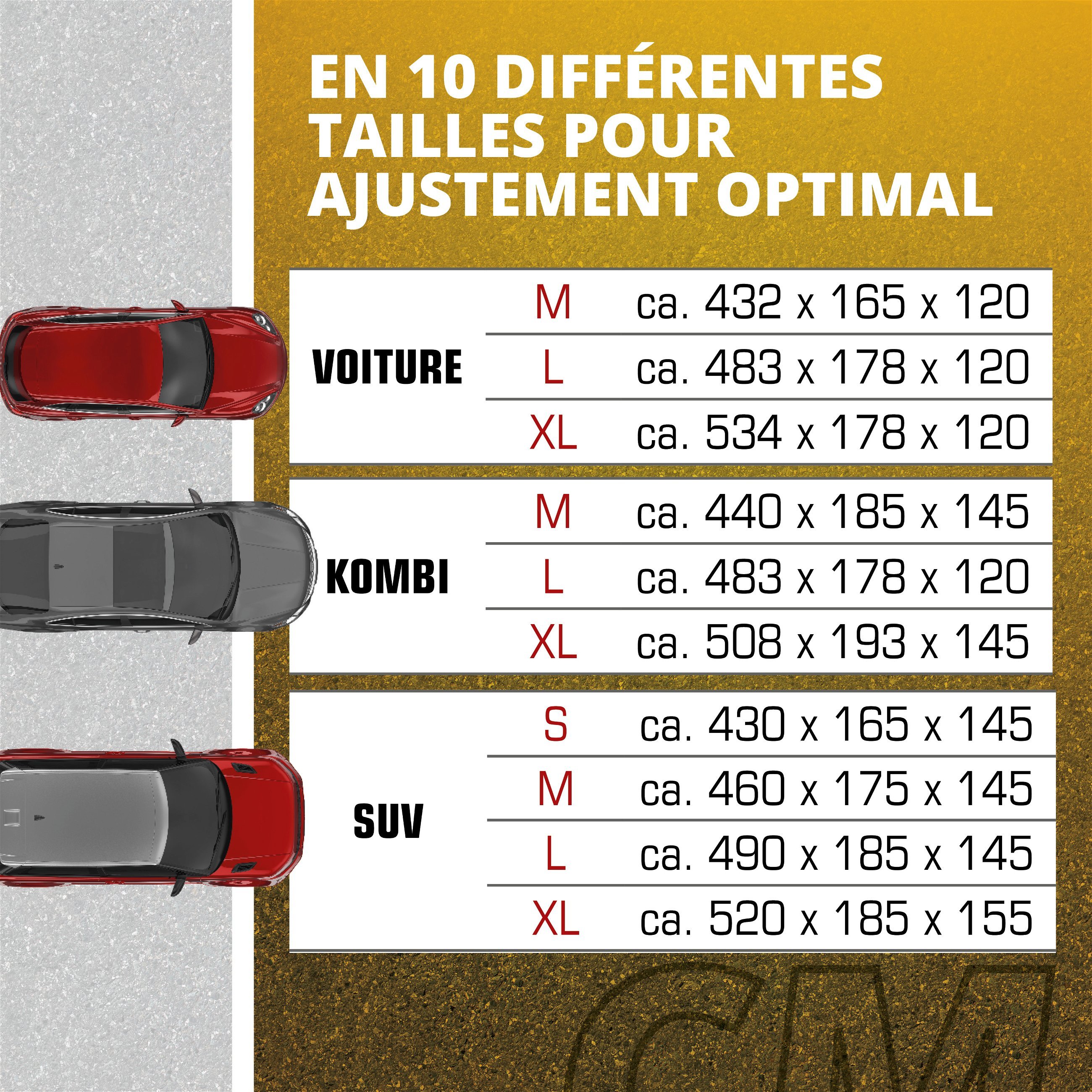 Bâche pour voiture Indoor Eco taille XL gris/noir