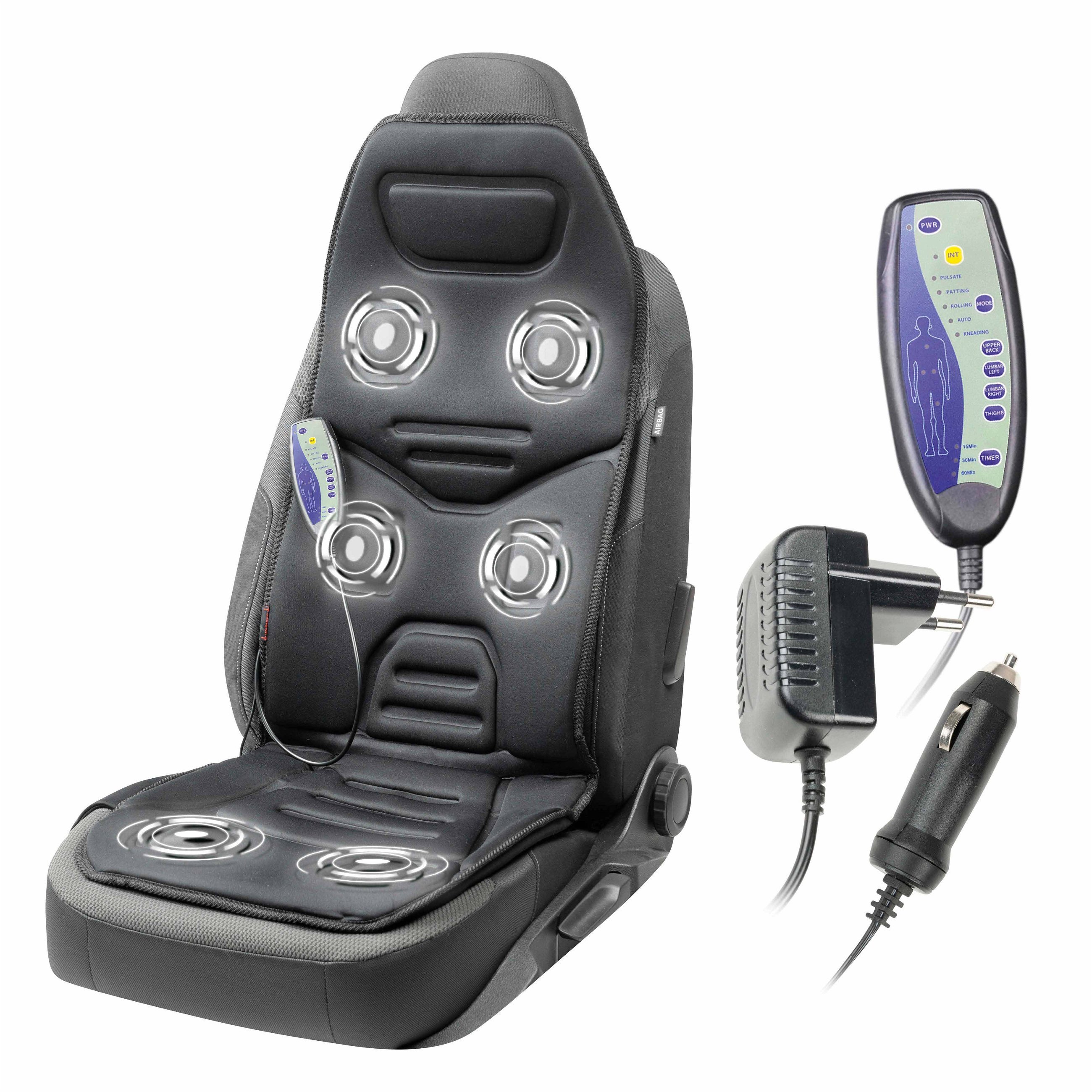Relax Drive massage seat cover, universal car seat cover with 5 massage programmes