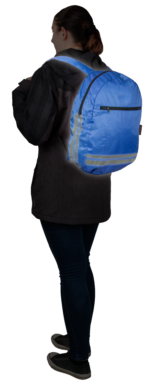 Zaino pieghevole blu