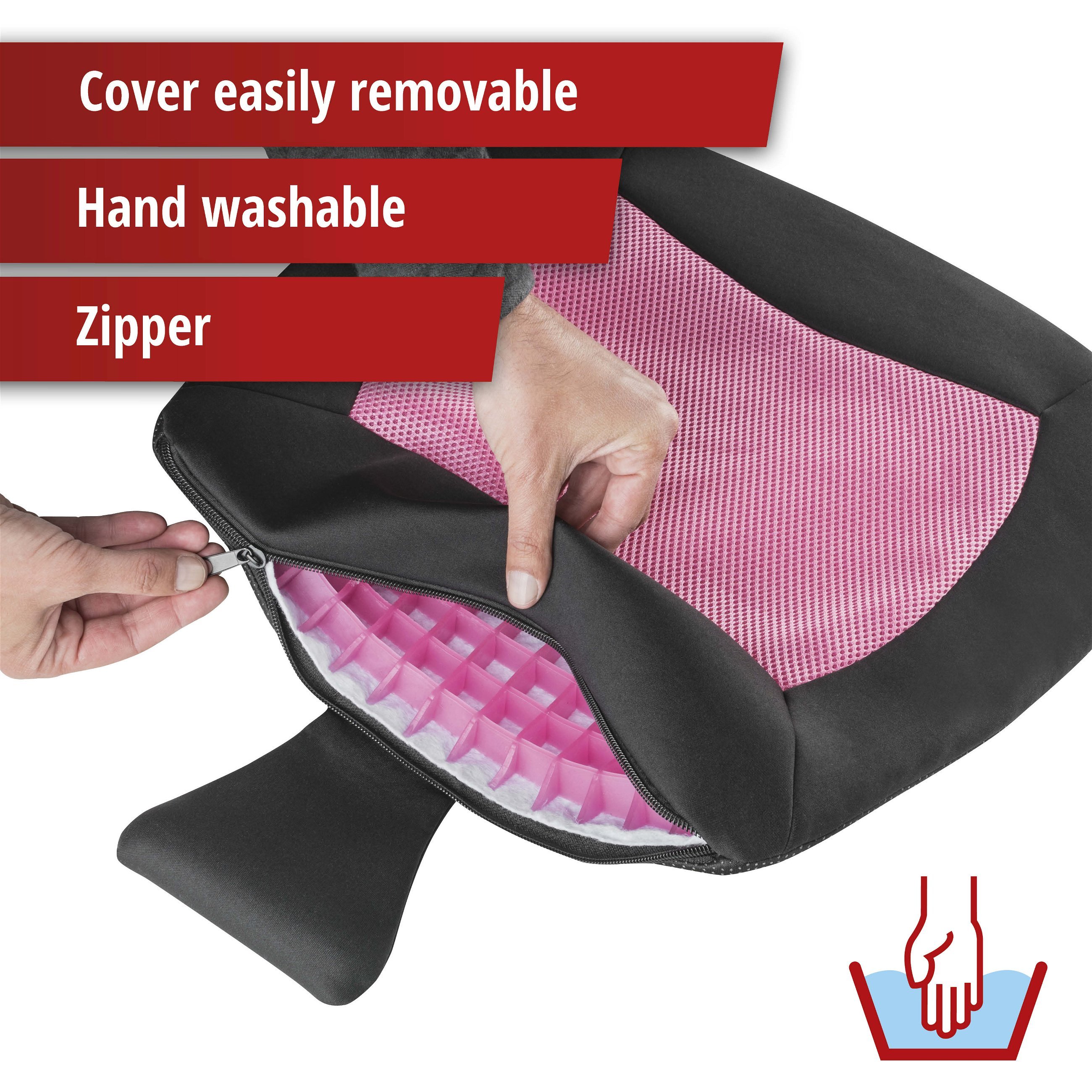 Seat cushion Cool Touch black-pink