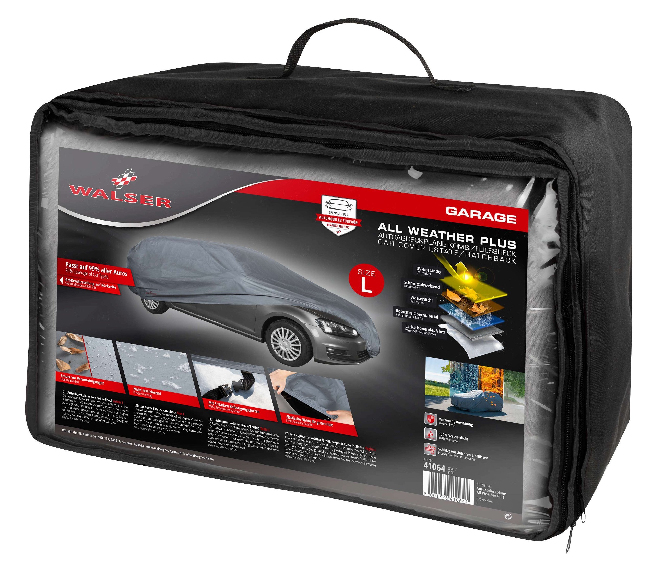 Car cover All Weather Plus combi size L grey