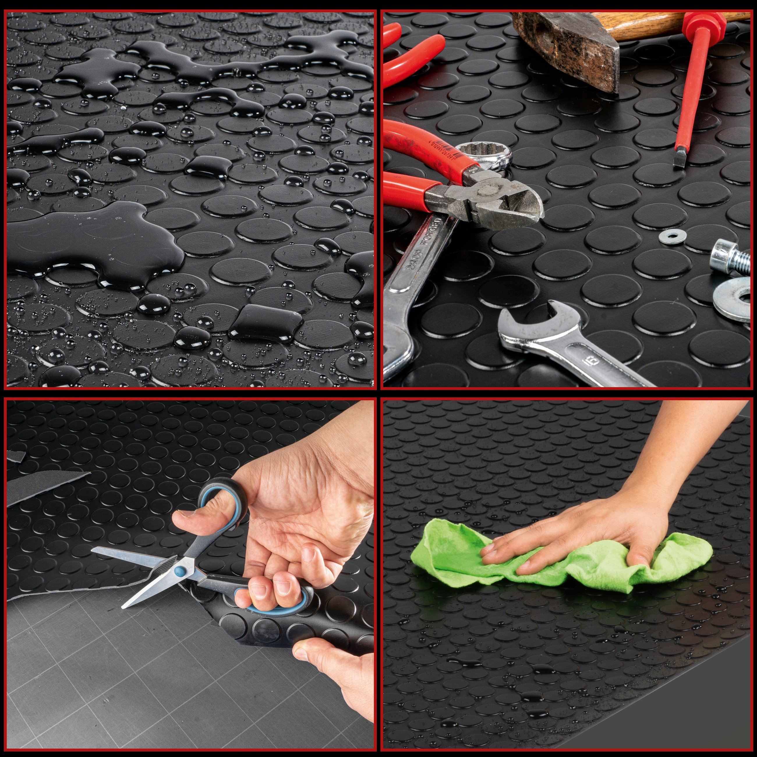 Tapis de voiture Coin 100x150 cm universel noir