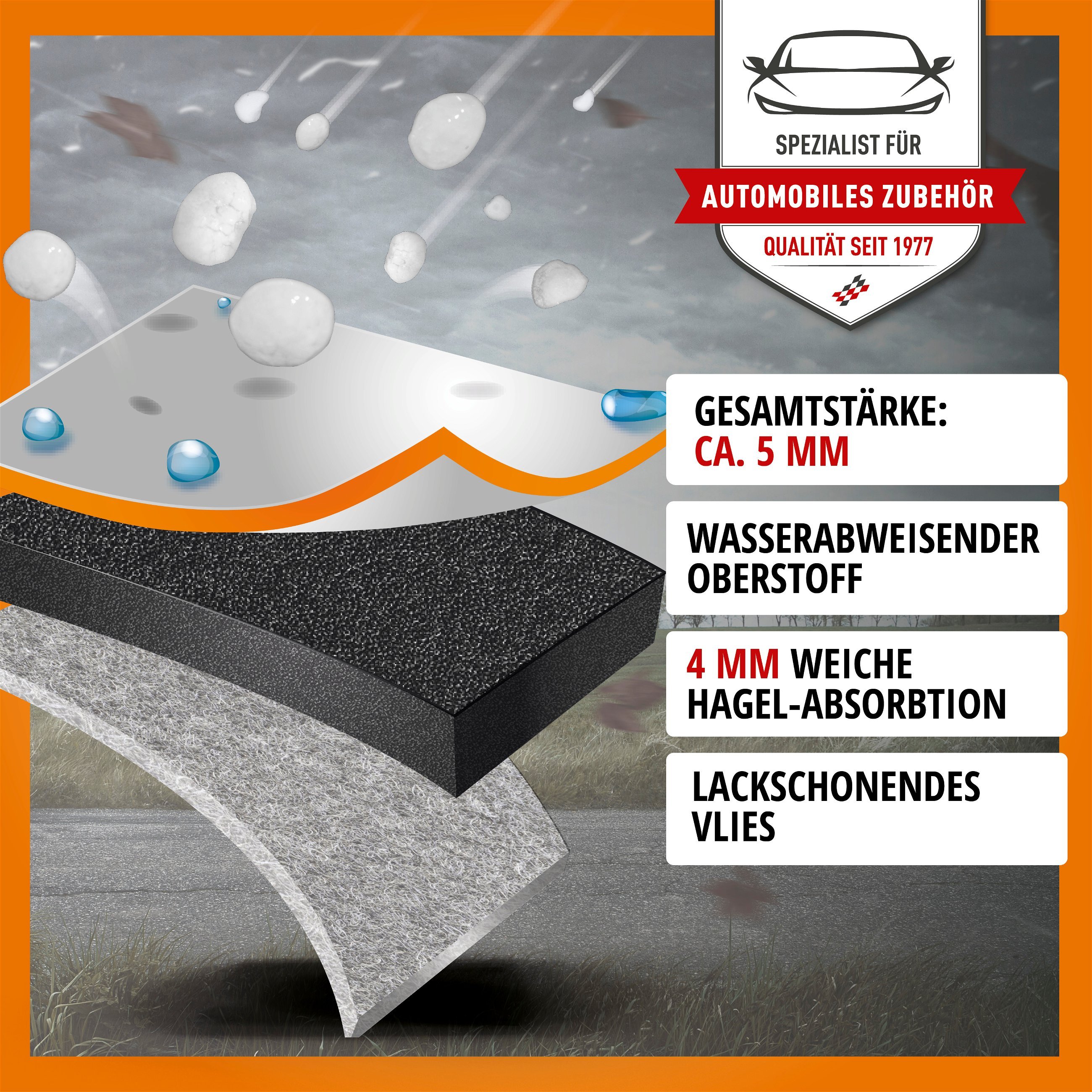 Bus Hagelschutzplane Perma Protect, Transporter-Hagelschutzgarage Größe L