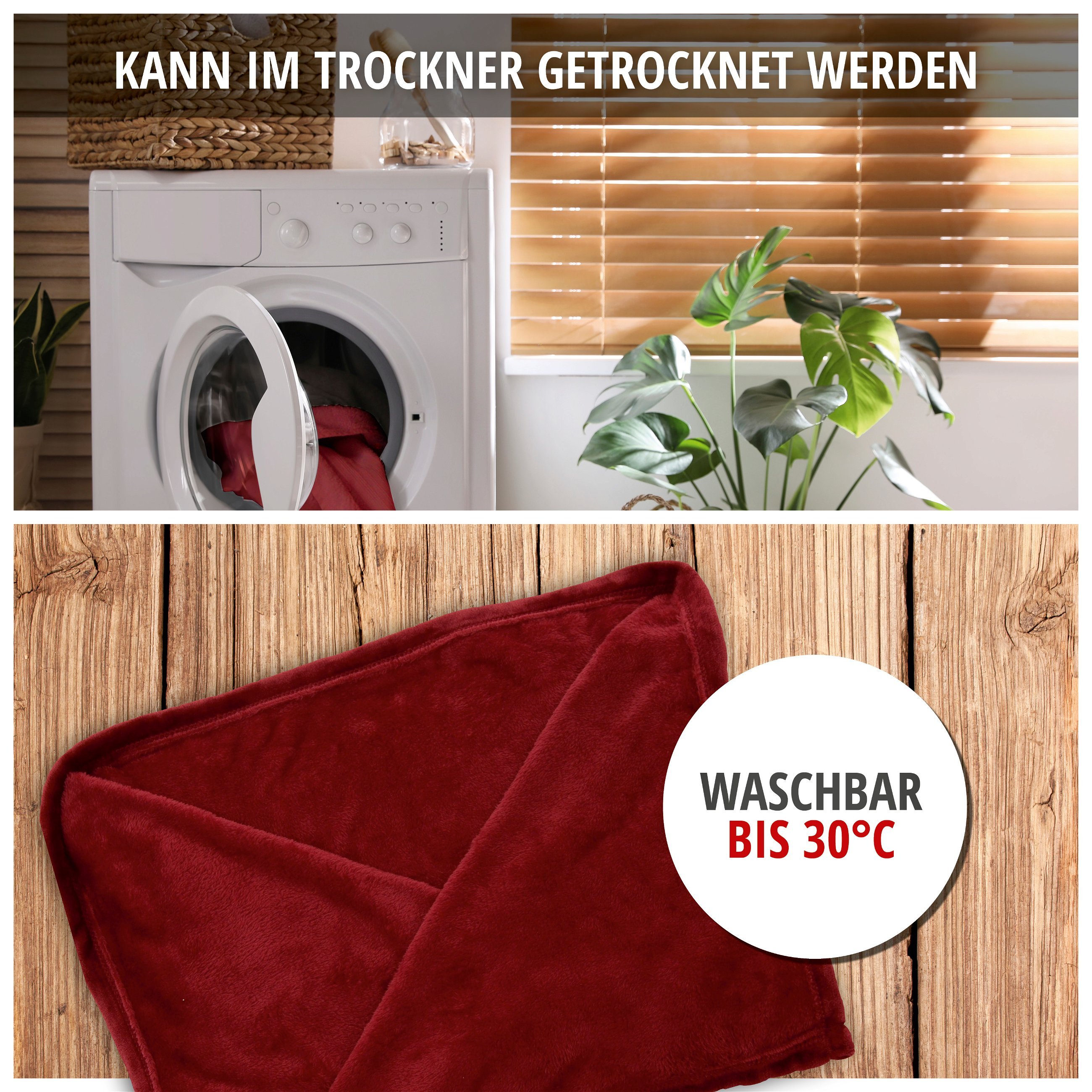 Kuscheldecke, Fleecedecke Snuggle mit Ärmel grau 150x180cm