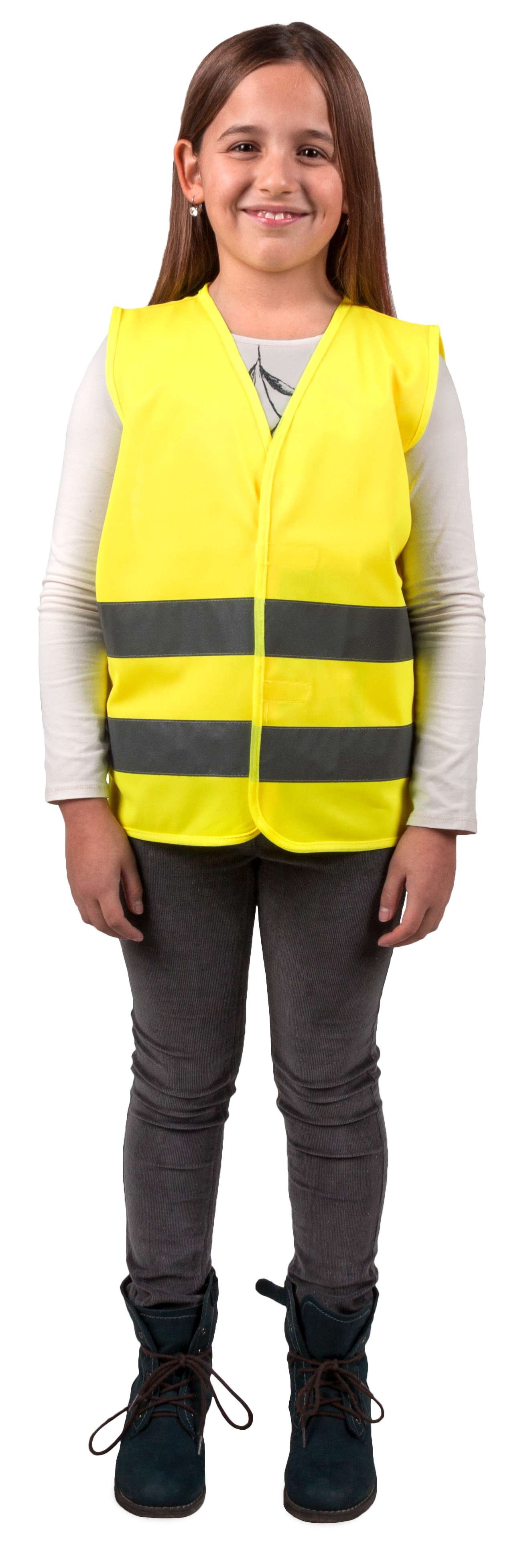Safety vest size S for children 10-12 years Yellow EN 1150