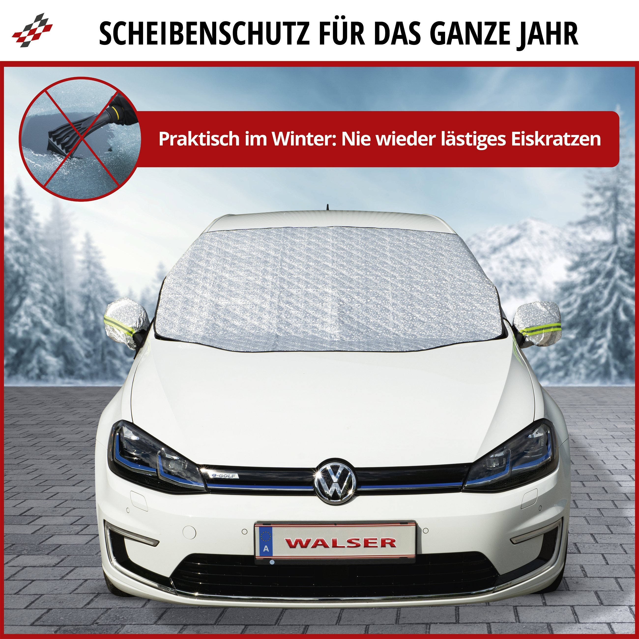 Autoabdeckung Frontscheibe Auto Frost Schnee Winter Schutz für Volkswagen  Touran