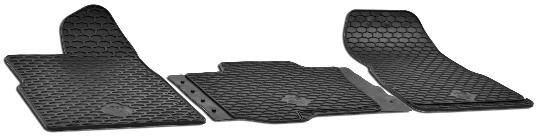 Rubber mats DirtGuard for Ford Tourneo Custom V362 04/2012-Today, Ford Transit 04/2012-Today, 3-seater front