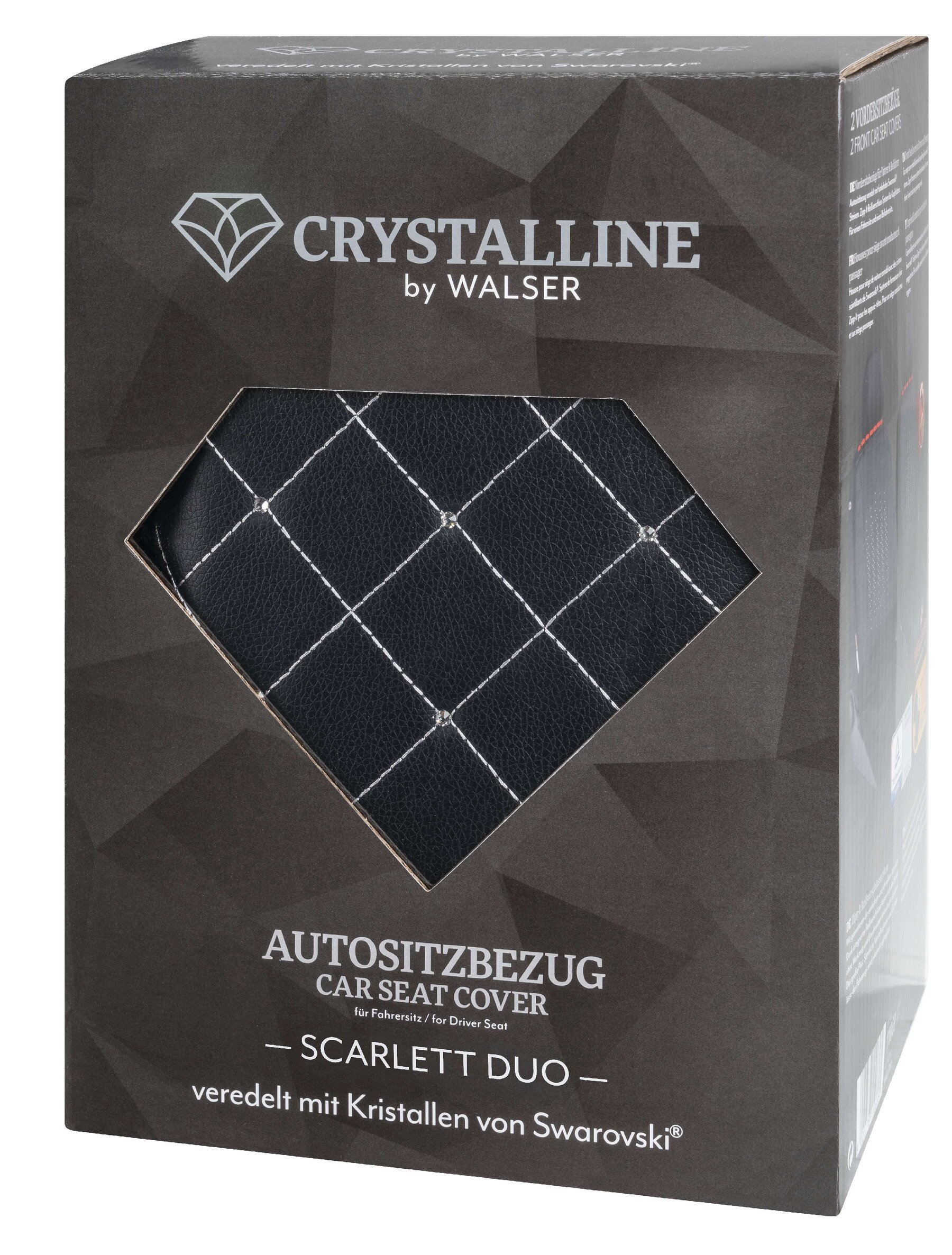 Autositzbezug Scarlett verziert mit Kristallen von Swarovski® für zwei Vordersitze