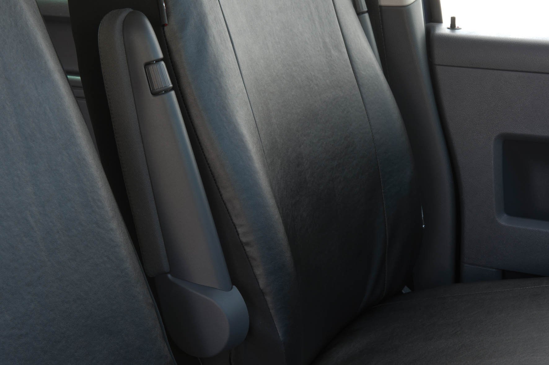 Housse de siège Transporter en simili cuir pour VW T5, siège simple avant