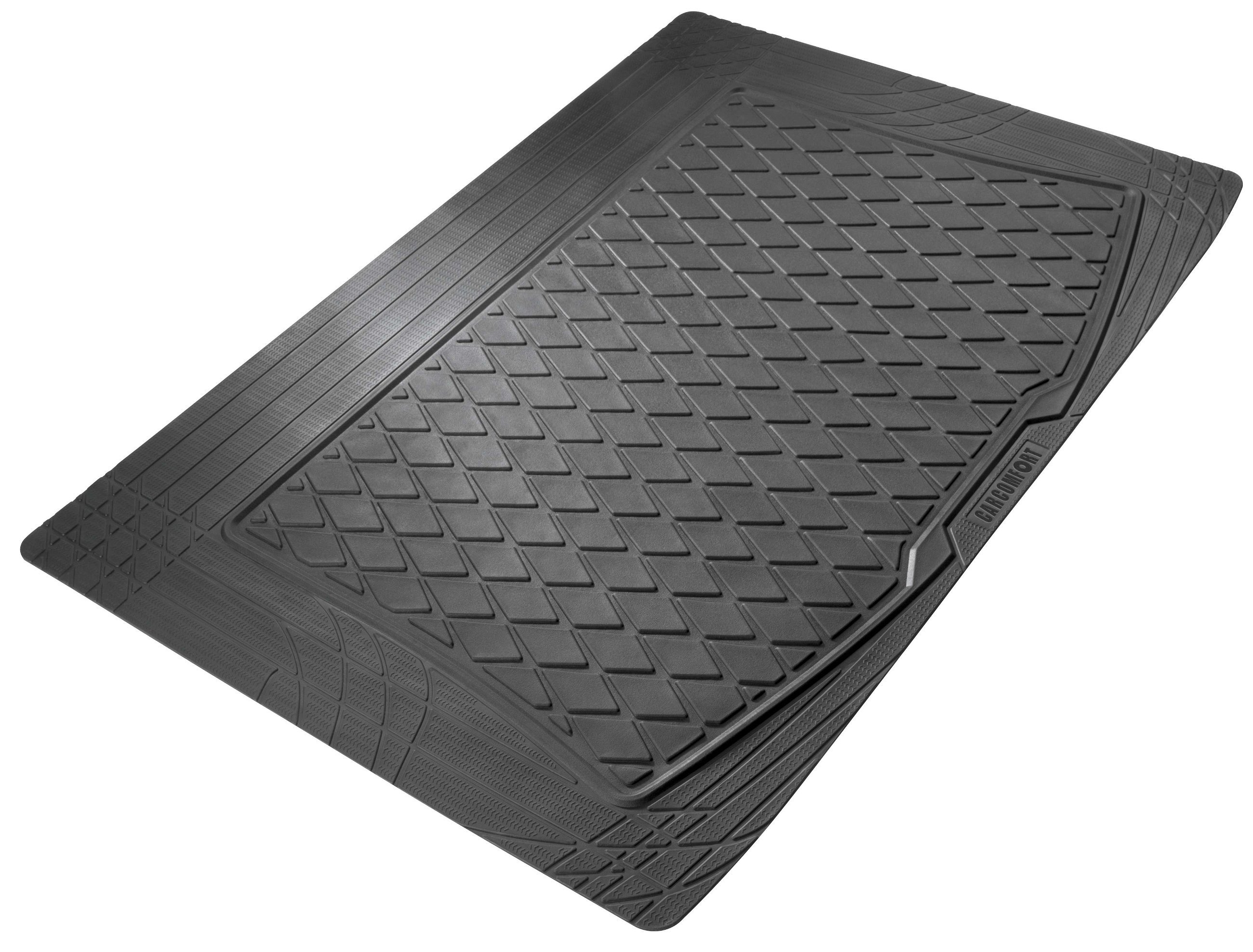 CarComfort kofferbakmat Safeguard, afmeting 120x80 cm, universele op maat gesneden rubbermat auto, universele kofferbakbescherming, anti-slip mat