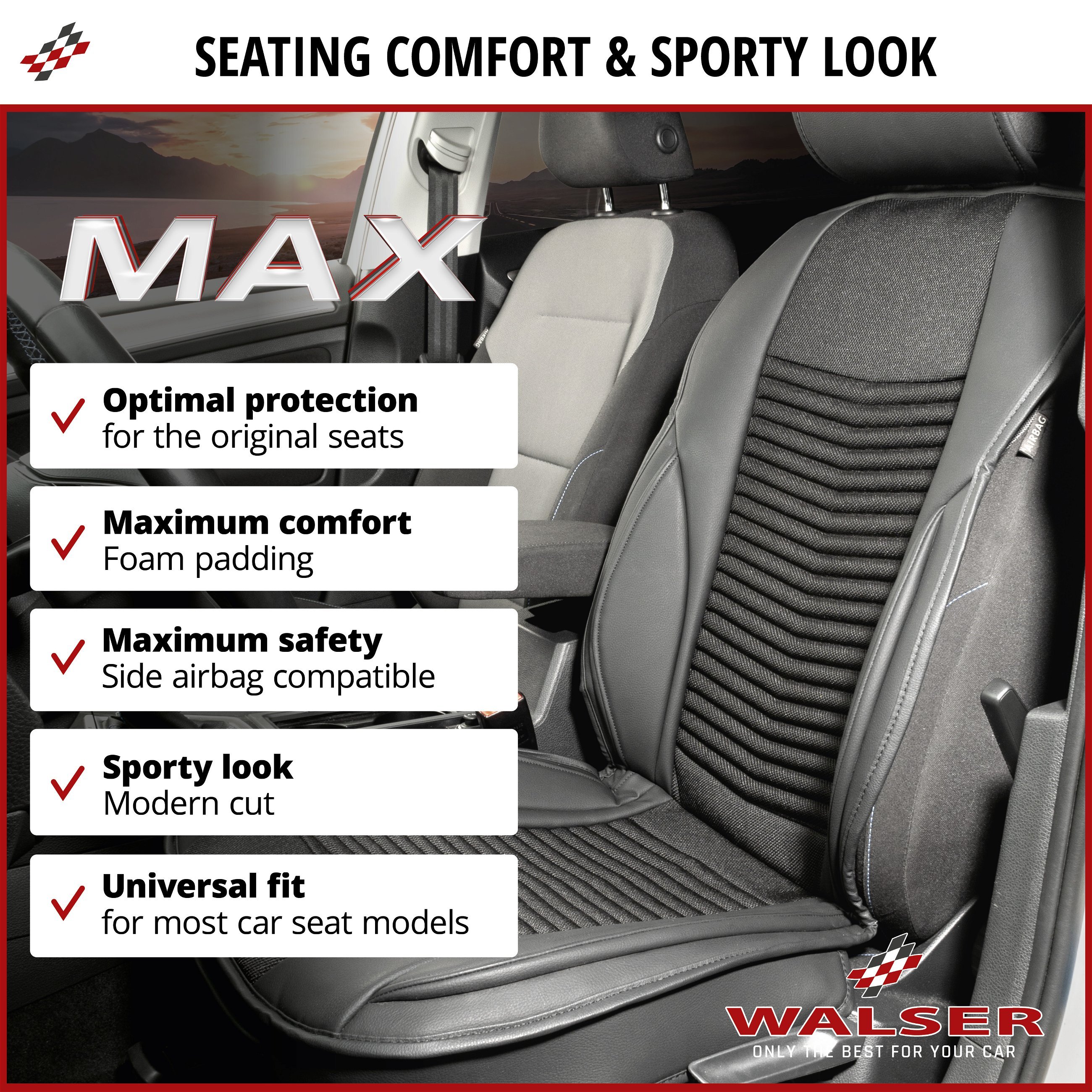 Car Seat cover Max black
