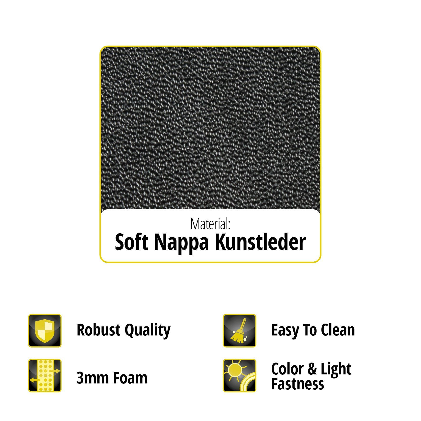 Seat cover made of imitation leather for Mercedes-Benz Citan W415, 2 single seat covers front