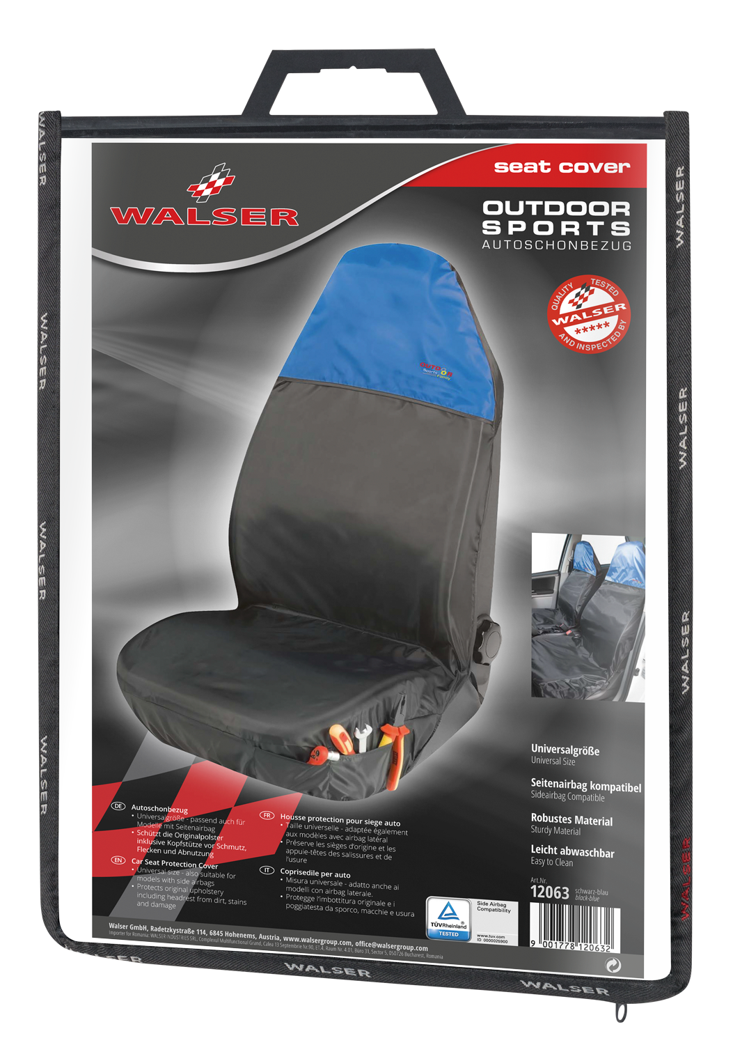 Outdoor Sports car Seat cover blue