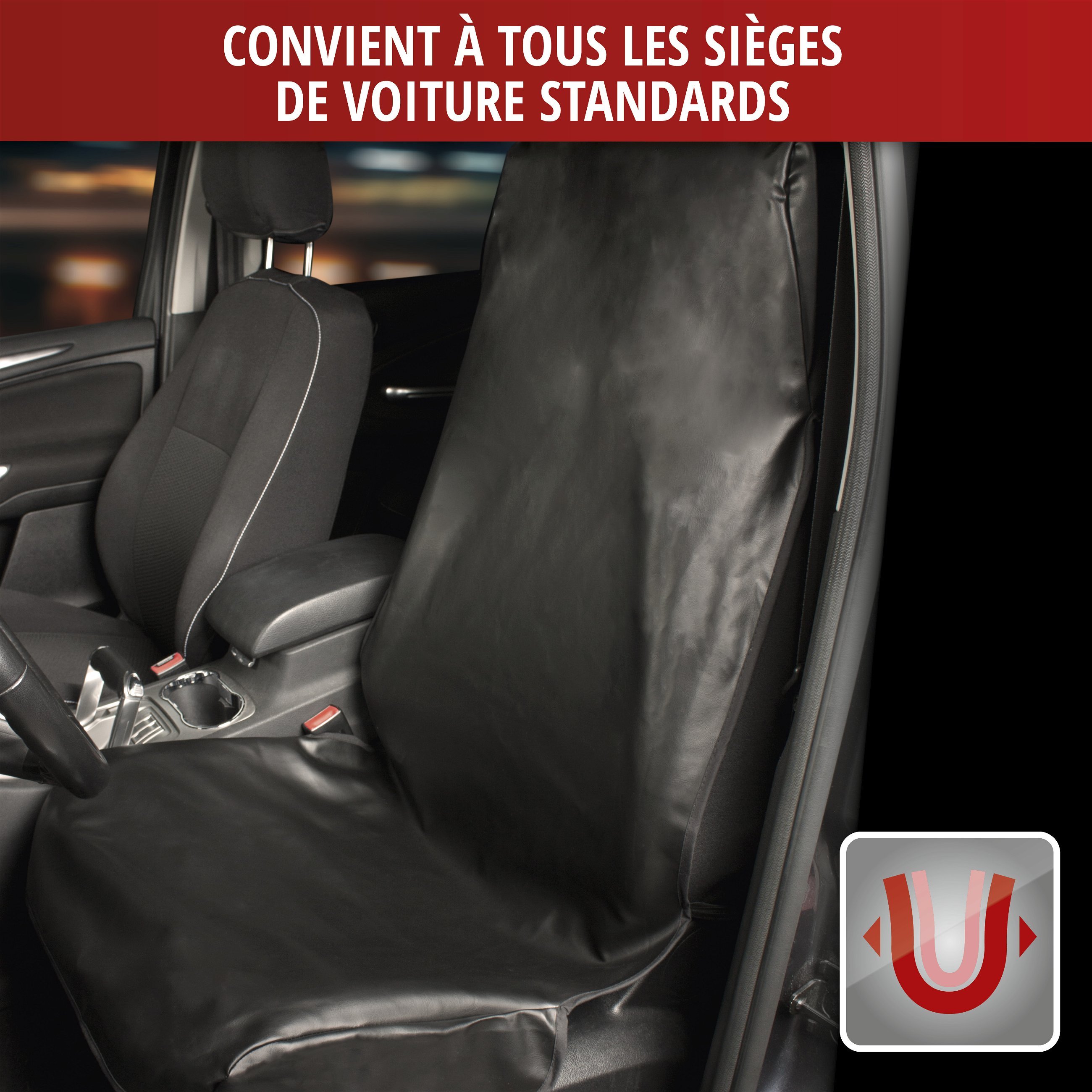 Protecteur d'atelier pour siège de voiture Nettoyer Tony de l'imitation cuir