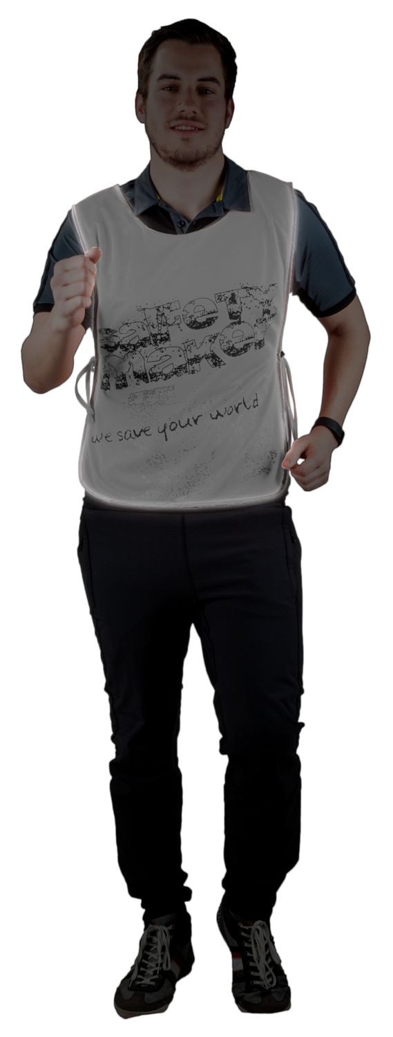 Gilet de loisir réfléchissant L-XL argent
